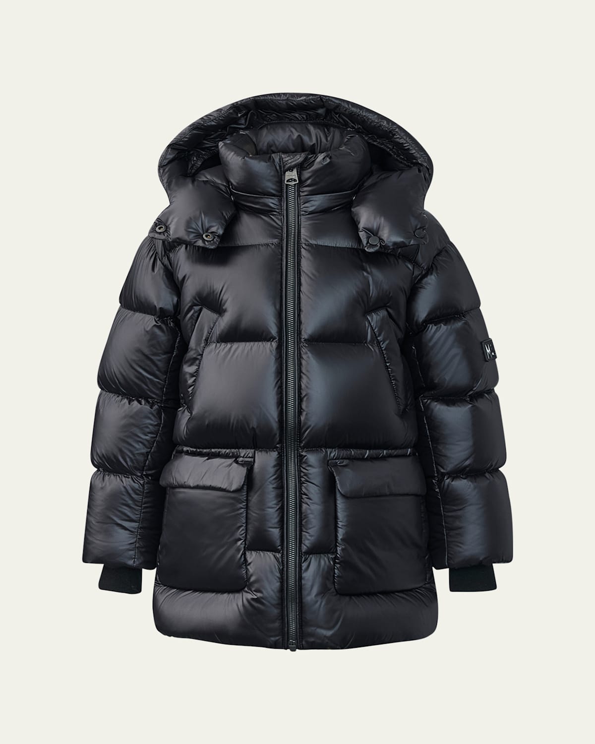 Kid's Kennie Puffer Hooded Parker, Size 2-6