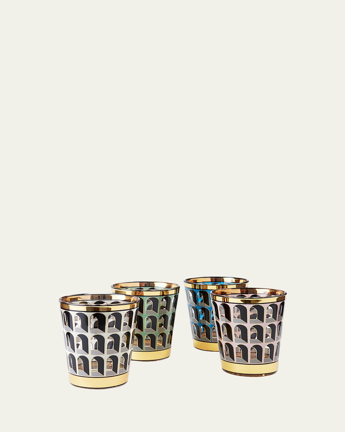 Jonathan Adler Arcade Boxed 4-piece Glassware Set In Multi