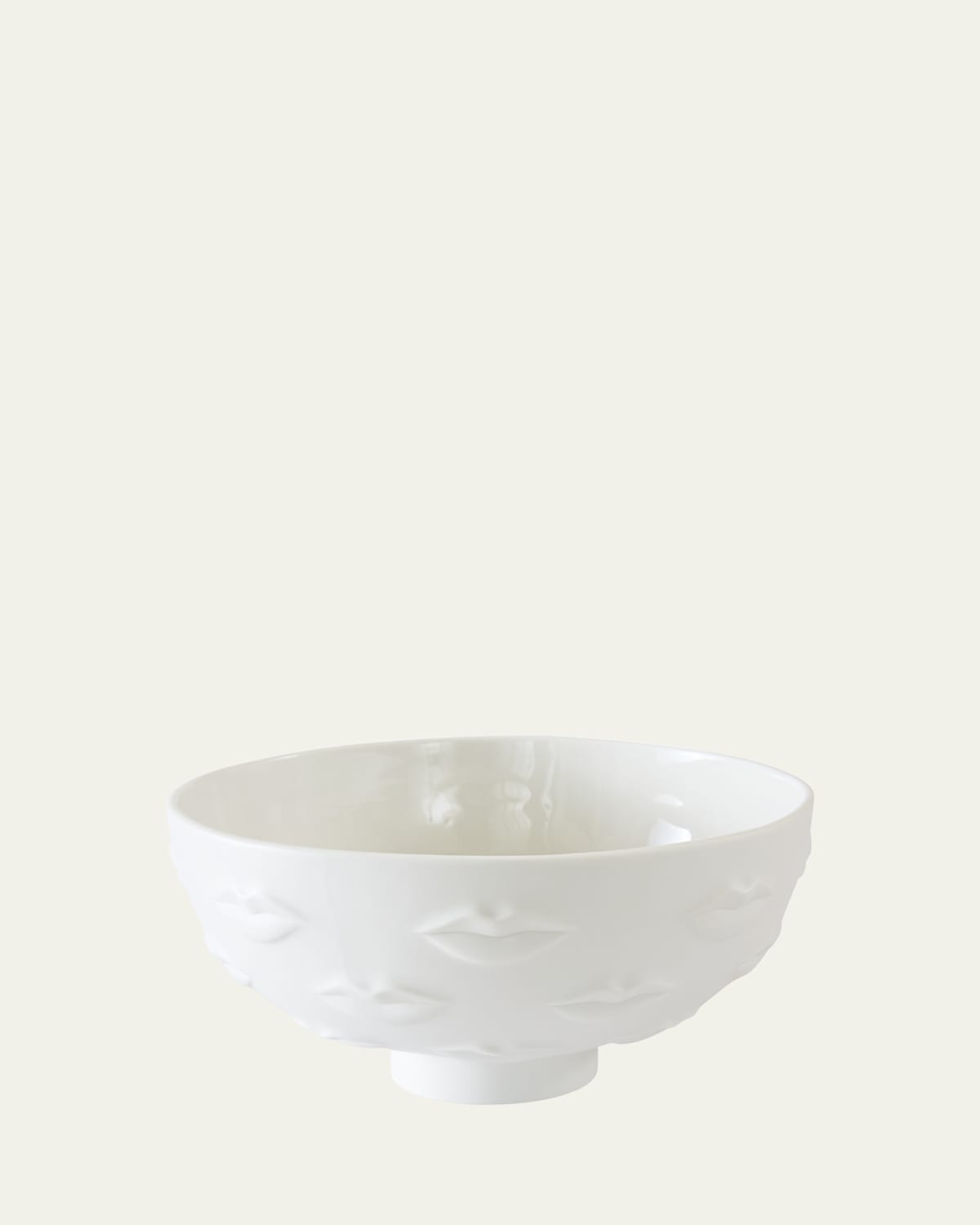 Jonathan Adler Gala Lips White Bowl In White