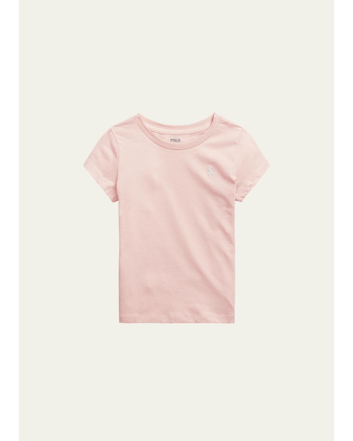 Polo Ralph Lauren Toddler and Little Girls Cotton Jersey Short Sleeve T-shirt - Hint of Pink