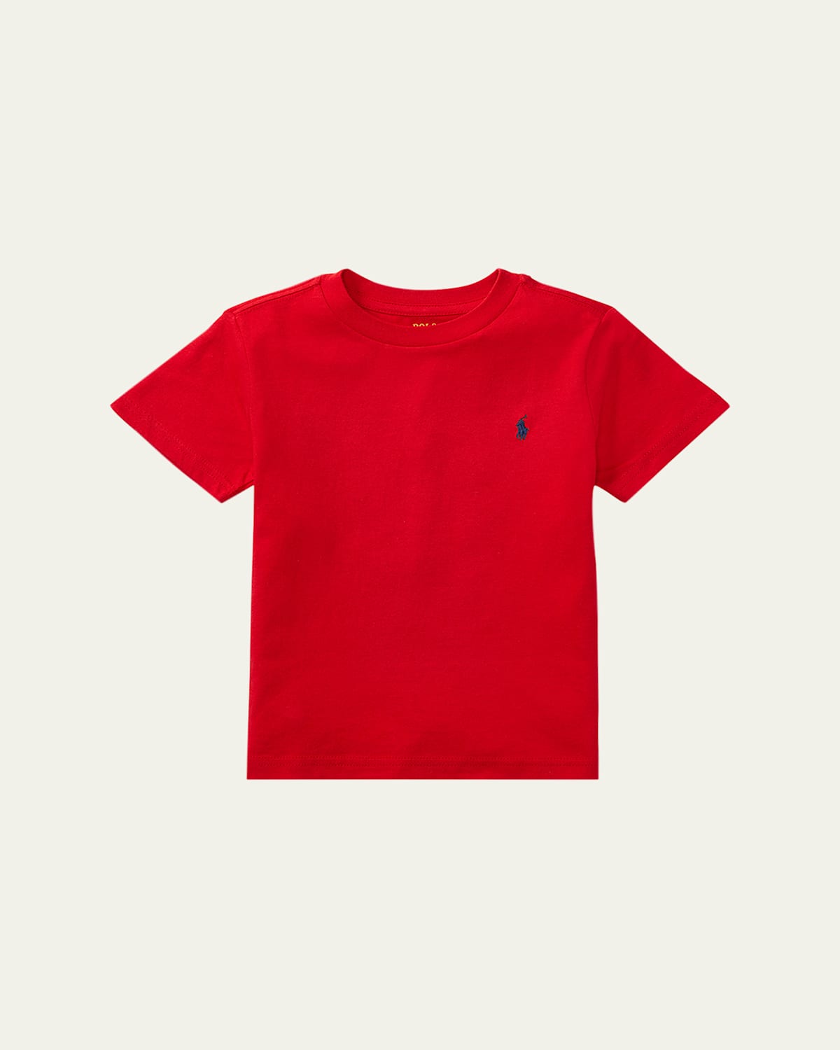 Ralph Lauren Childrenswear Boy's Cotton Jersey Crewneck Tee, Size -7