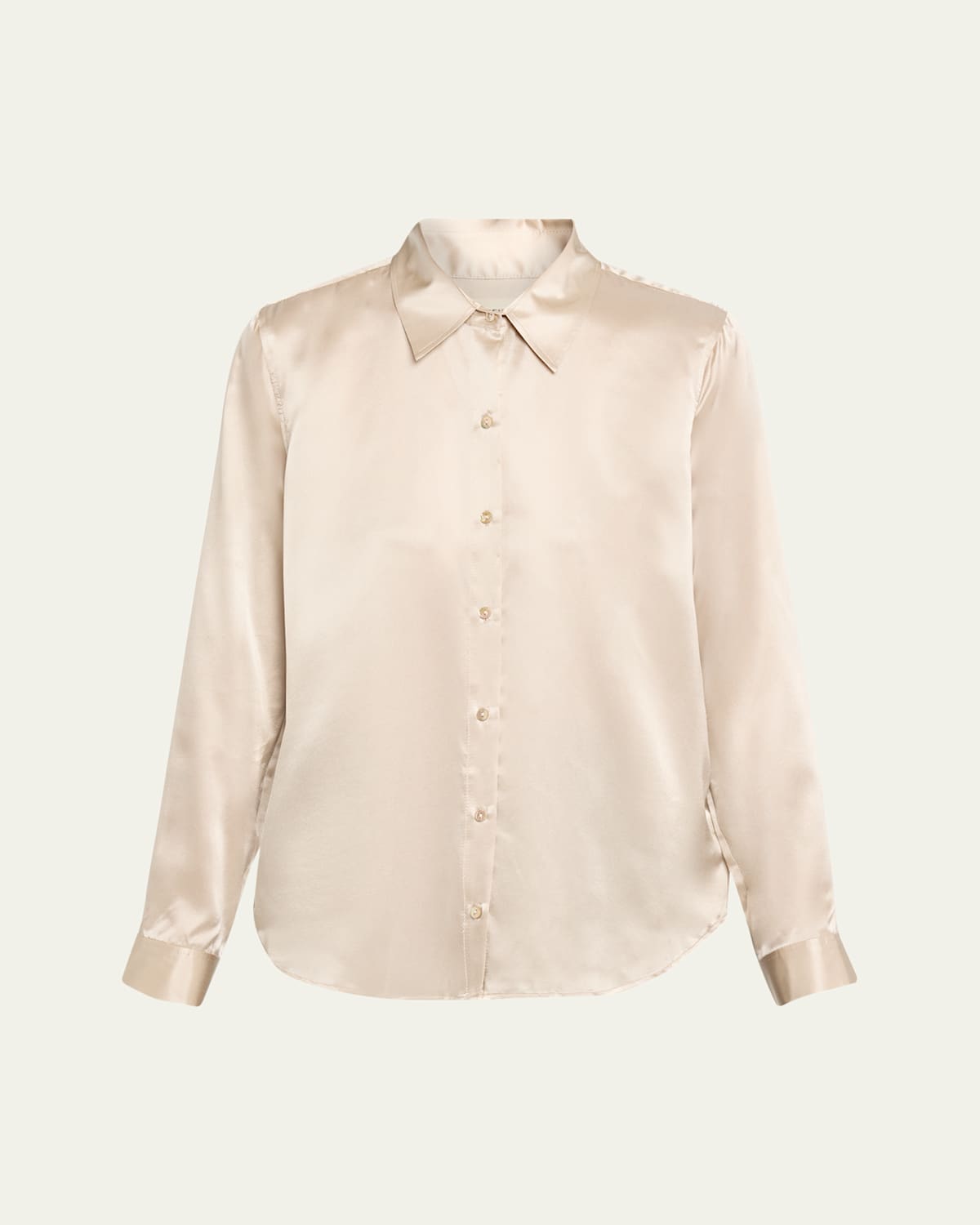 L'agence Tyler Long-sleeve Blouse In Neutral