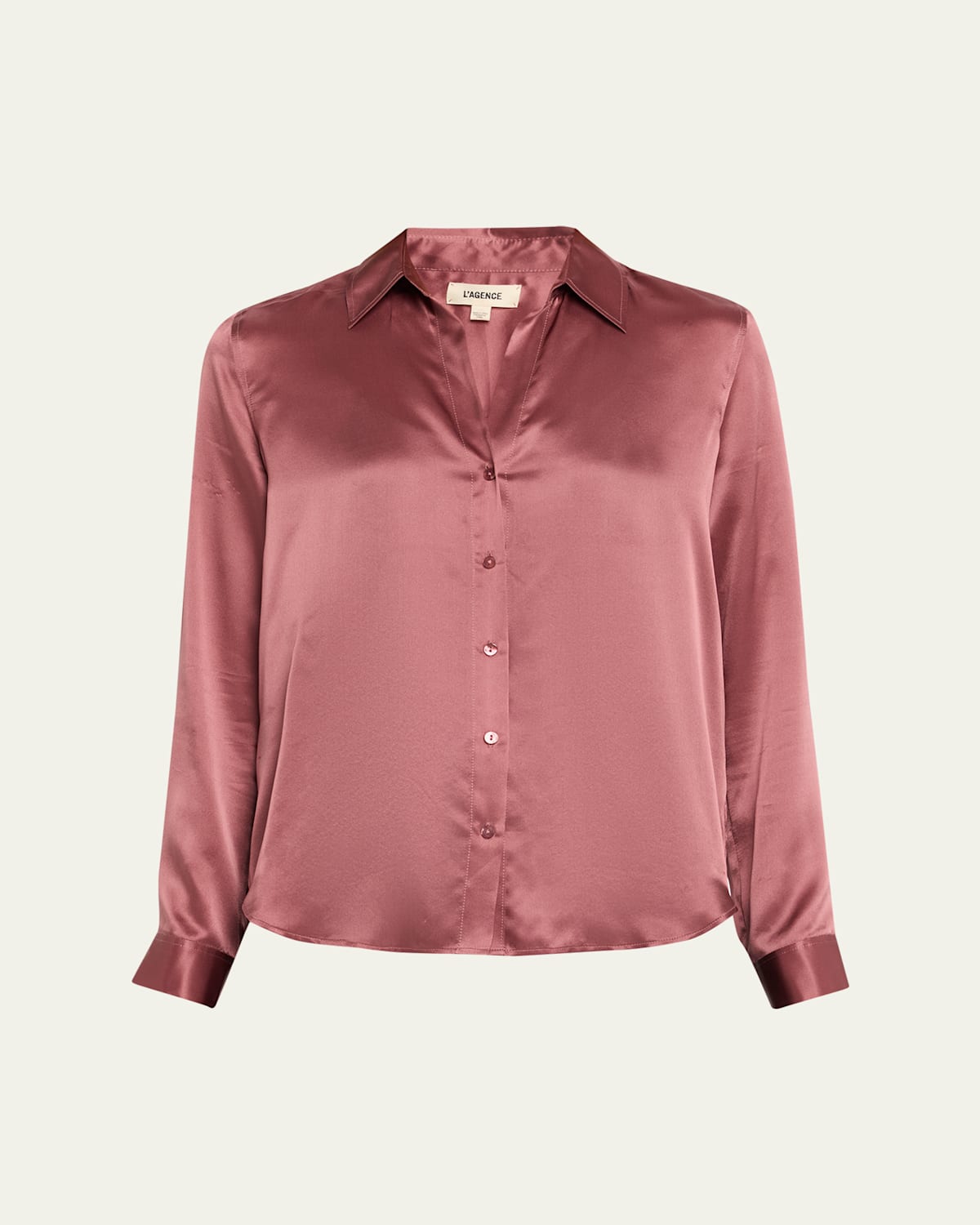 L Agence Tyler Long-sleeve Blouse In Purple