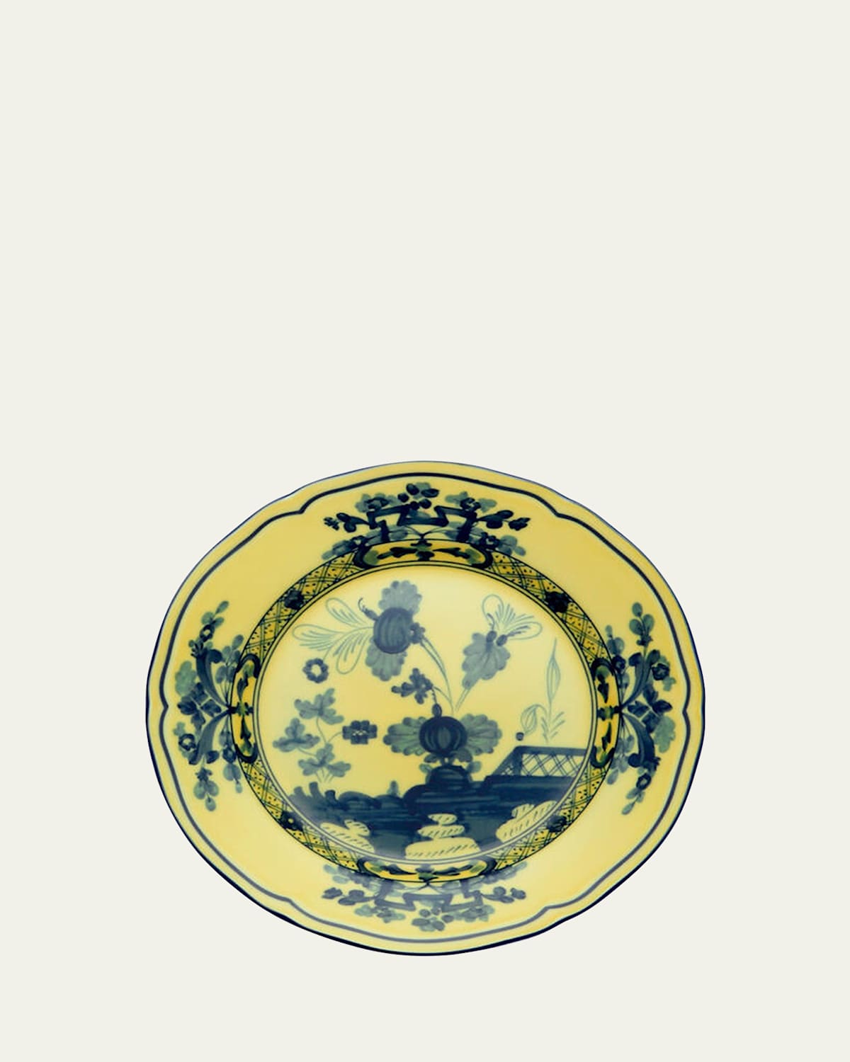 Ginori 1735 Oriente Italiano Bread Plate, Citrino In Yellow
