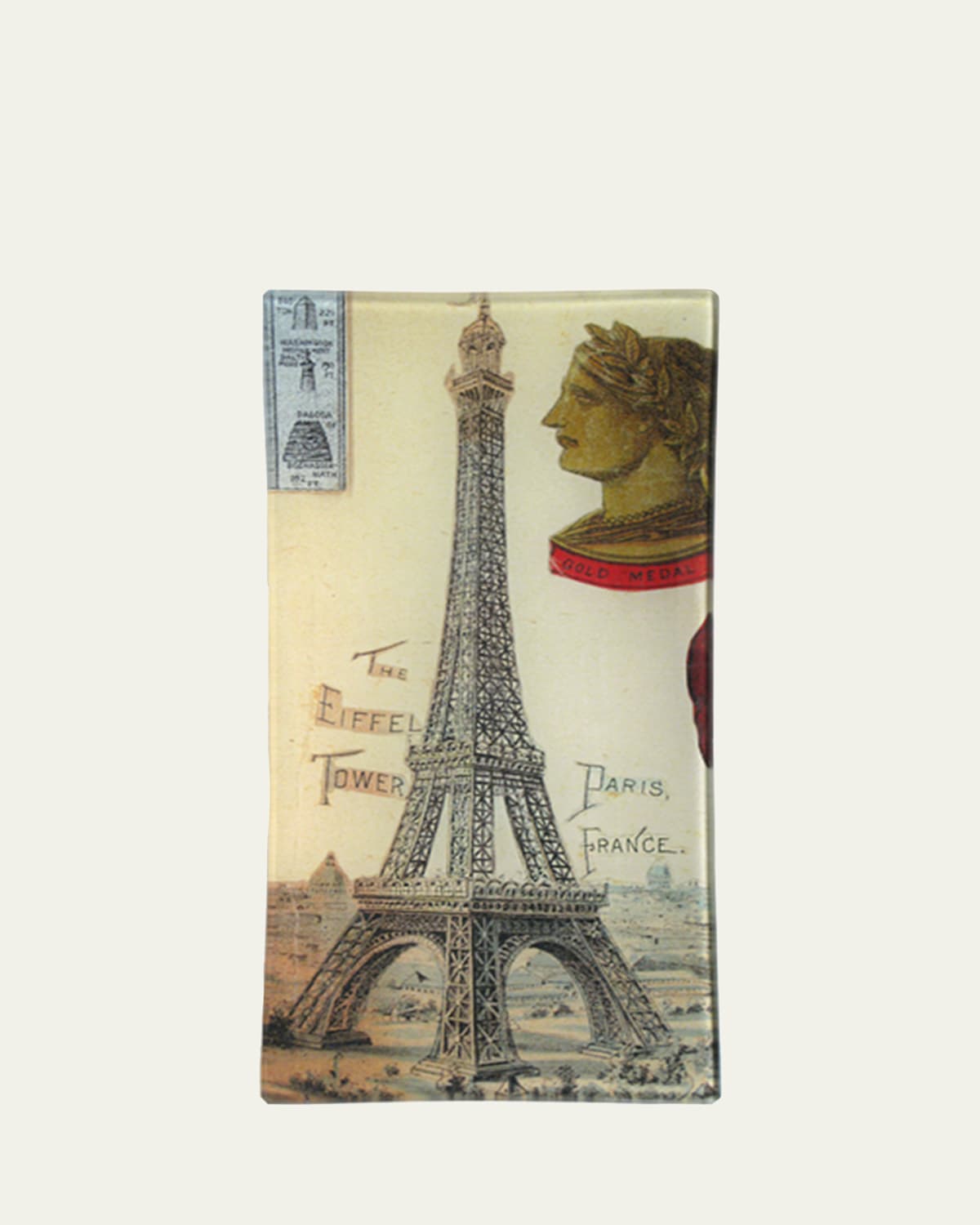 John Derian Eiffel Tower Rectangular Tray, 4" x 9"