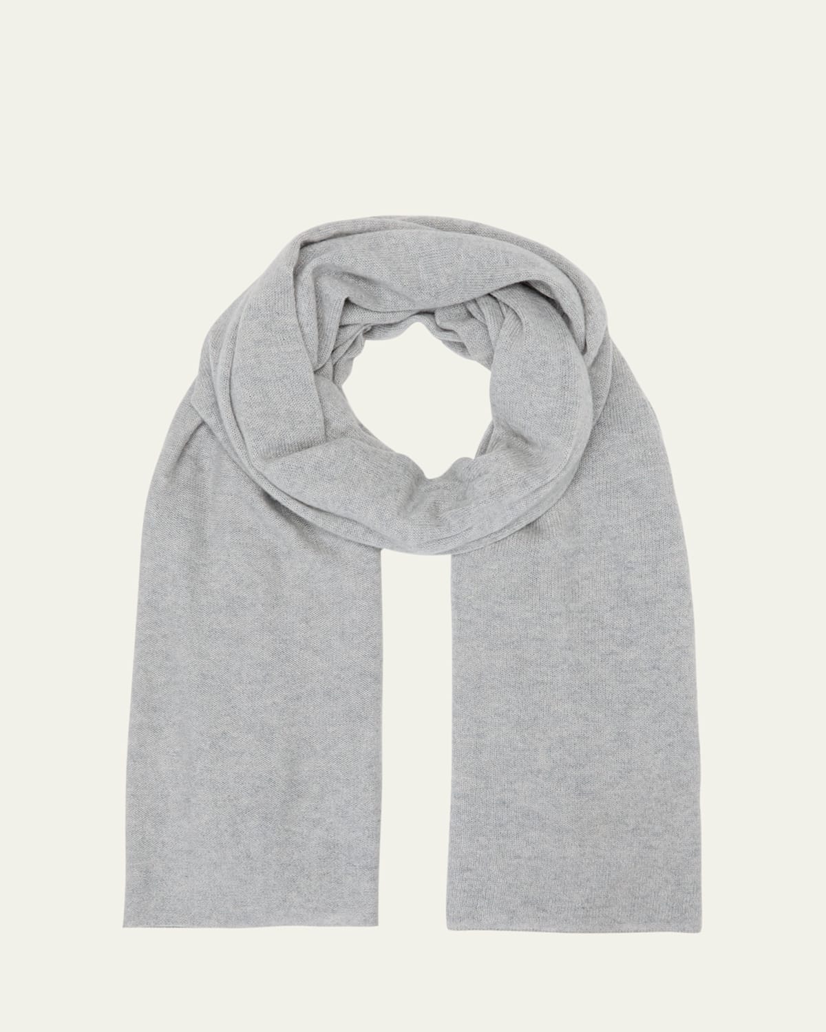 Lisa Yang Solid Cashmere Scarf In Dove Grey
