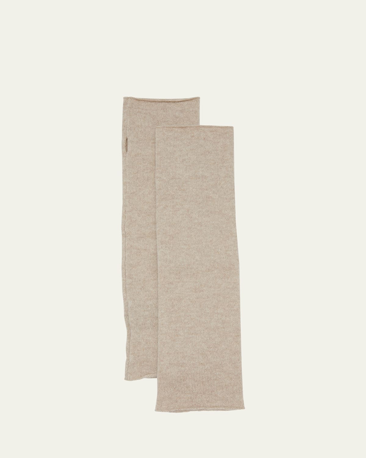 Lisa Yang Aspen Fingerless Cashmere Long Gloves In Sand