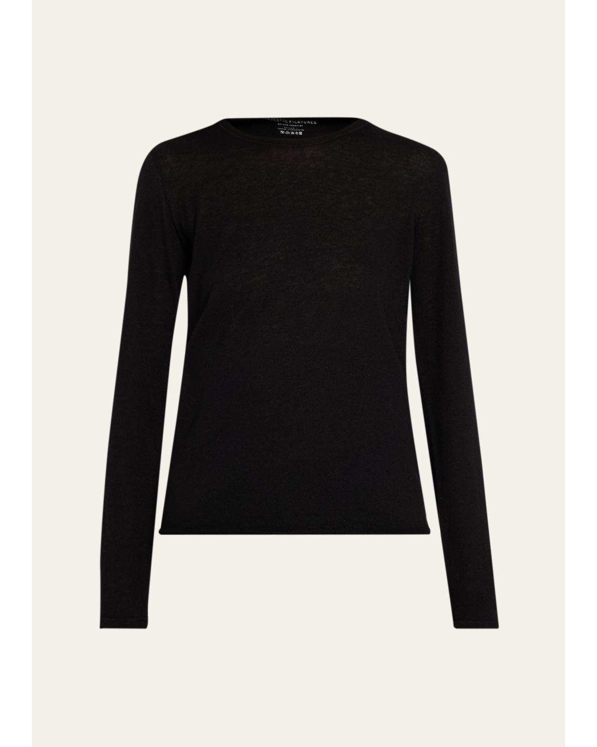 Machine Washable Cashmere Crewneck Pullover