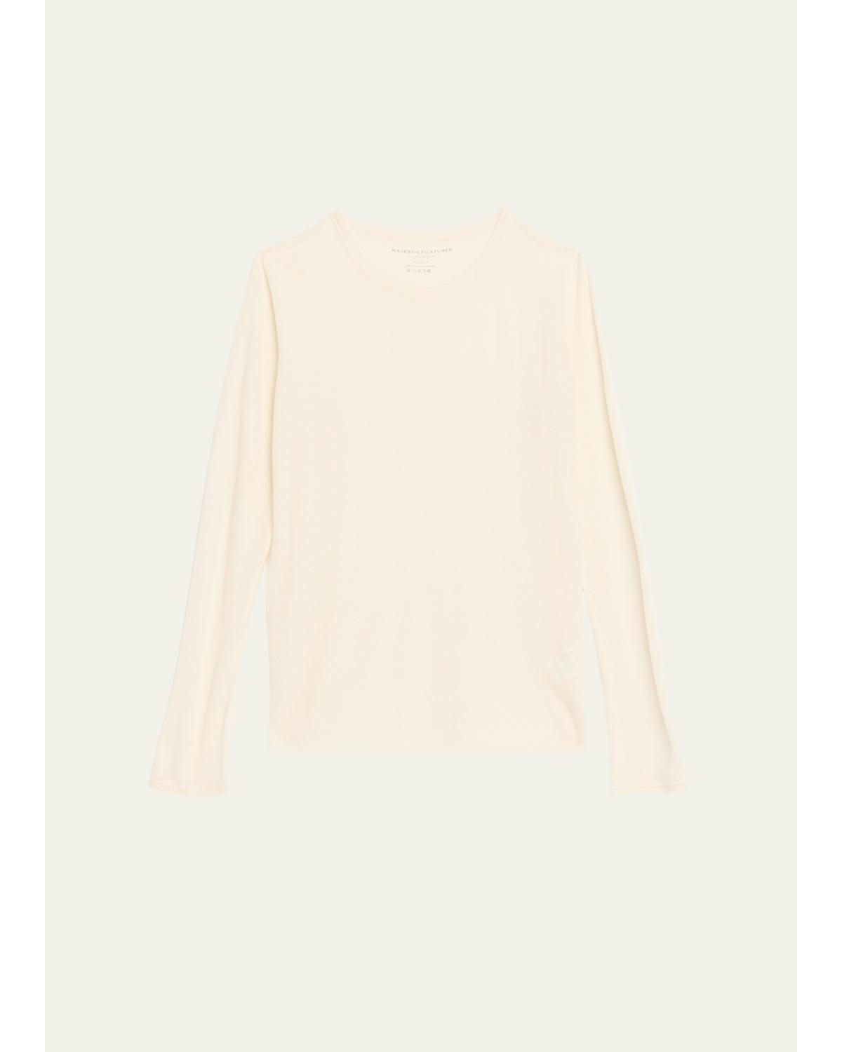 Machine Washable Cashmere Crewneck Pullover