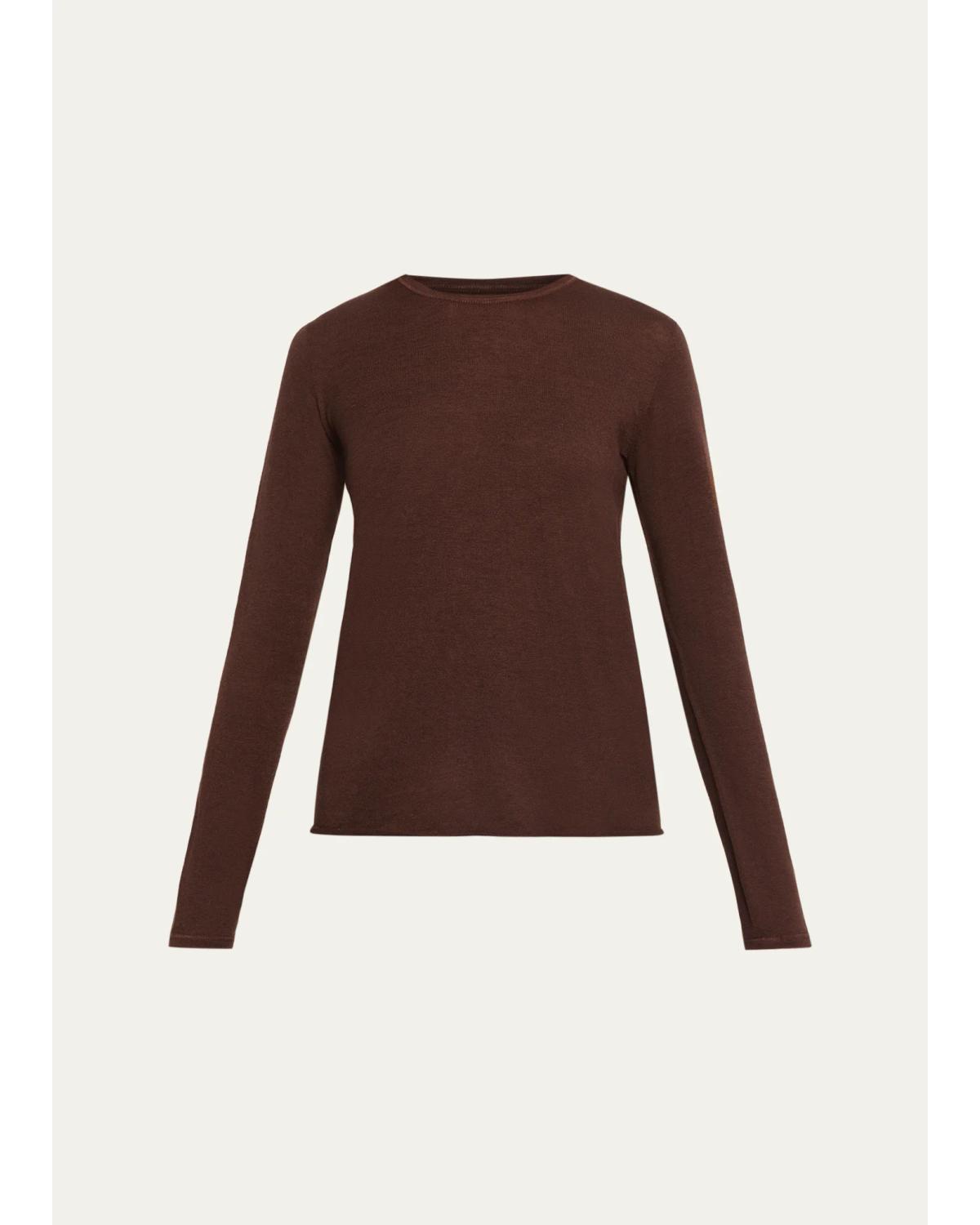 Machine Washable Cashmere Crewneck Pullover