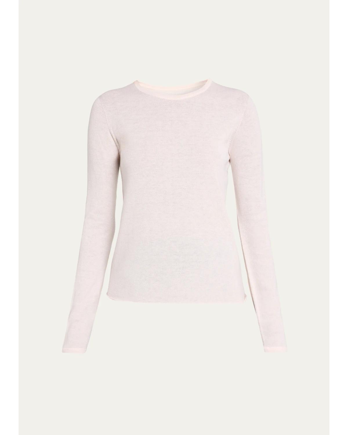 Machine Washable Cashmere Crewneck Pullover