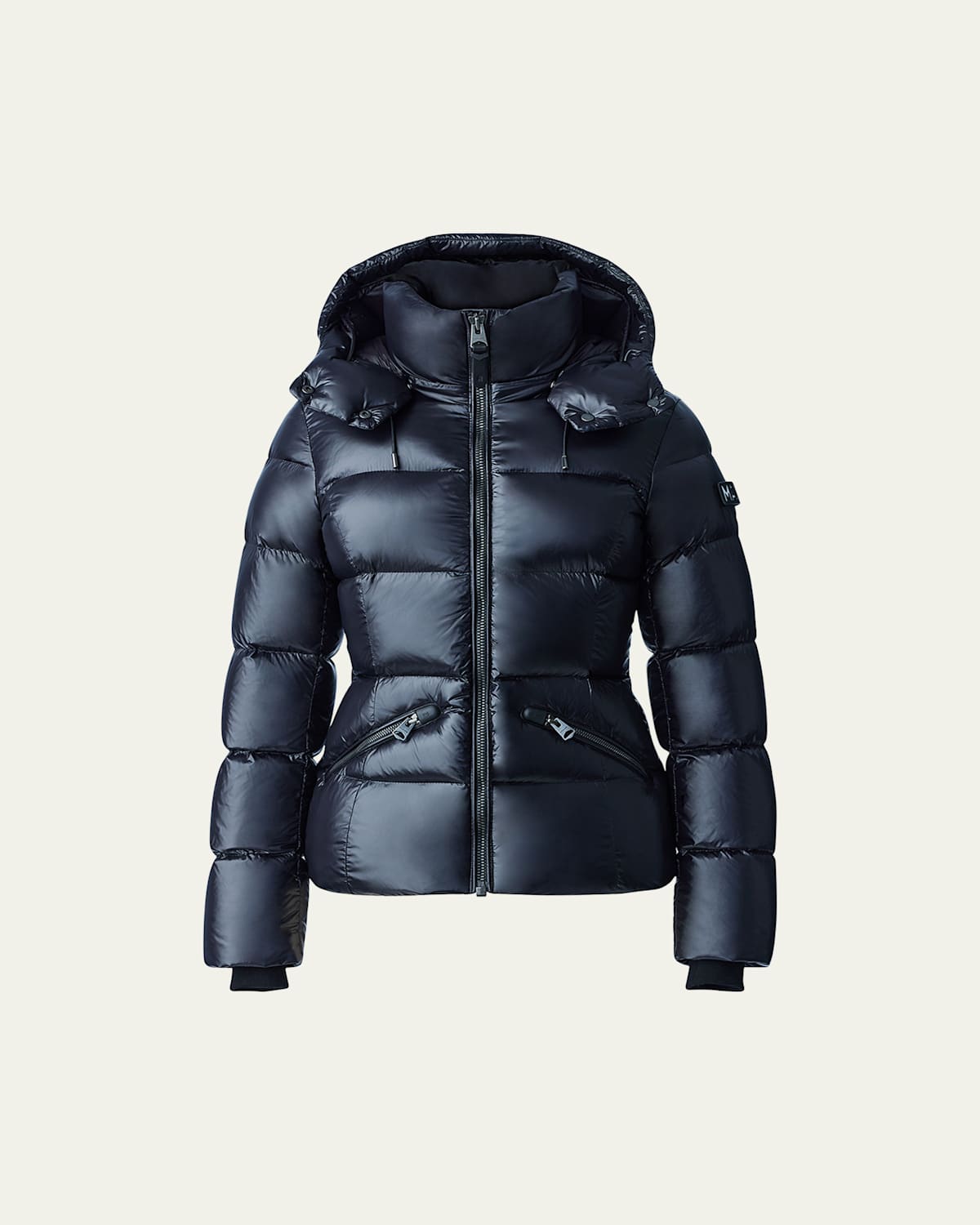 MACKAGE MADALYN LUSTROUS LIGHT DOWN JACKET WITH HOOD 
