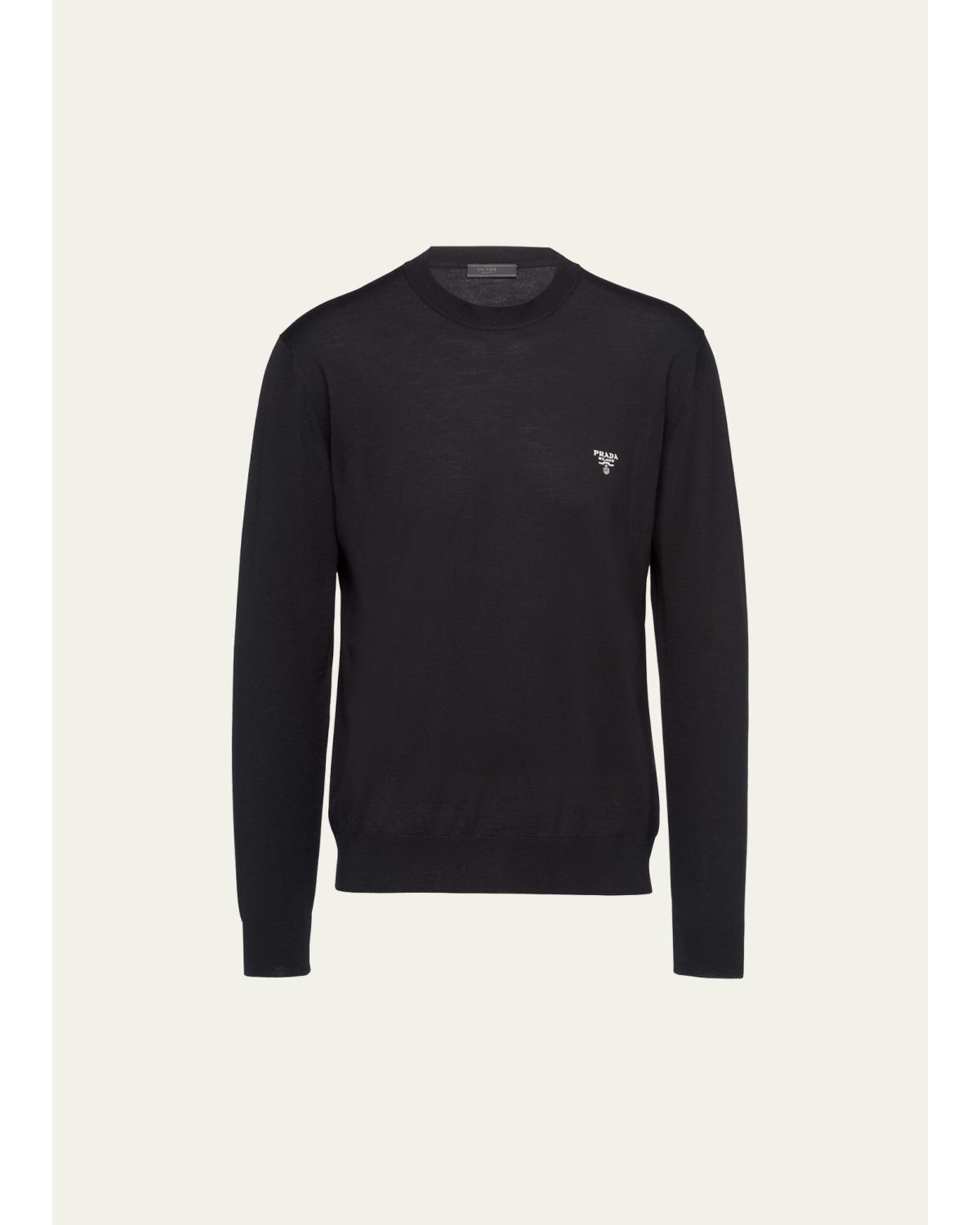 Men'S Superfine Wool Crew Sweater