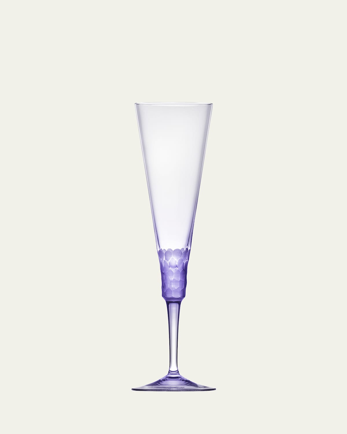 Moser Pebbles Champagne Flute In Alexandrite