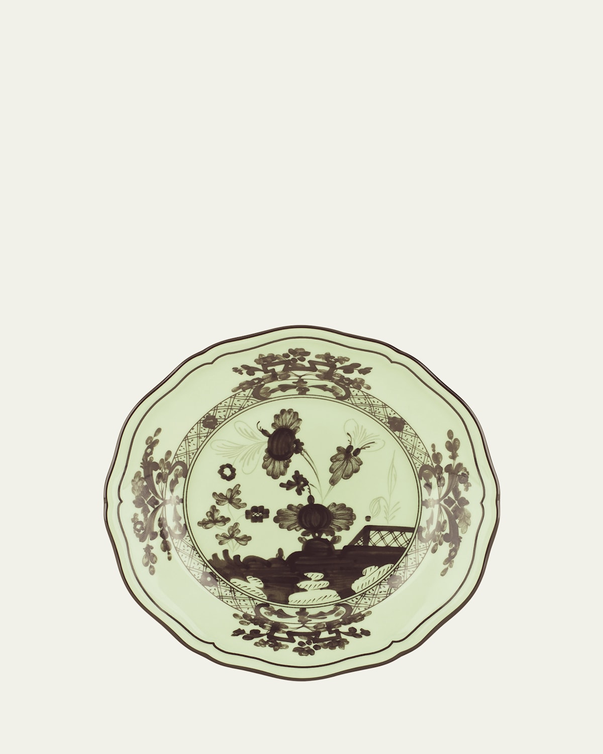 Ginori 1735 Oriente Italiano Bread & Butter Plate In Green