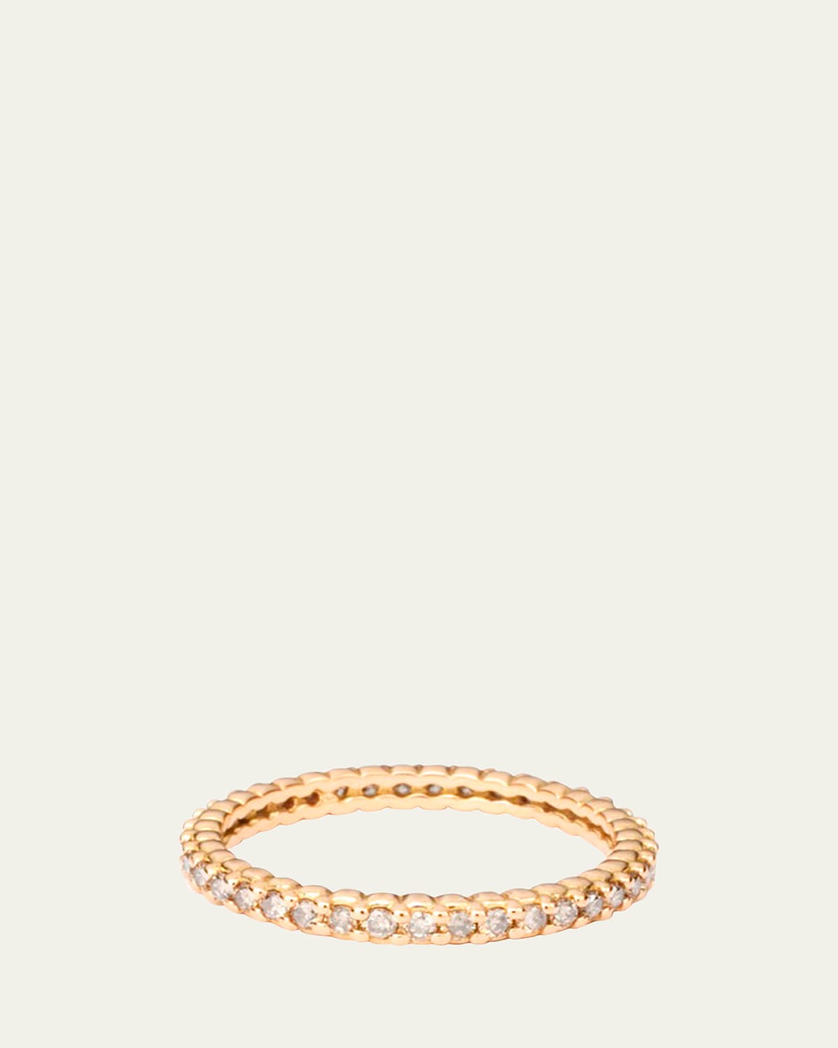 18K Pink Gold Pinpoint Diamond Eternity Ring, 2.5mm