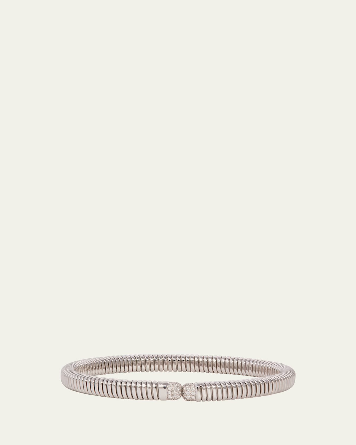 18K White Gold Narrow Flex Bettina Bangle