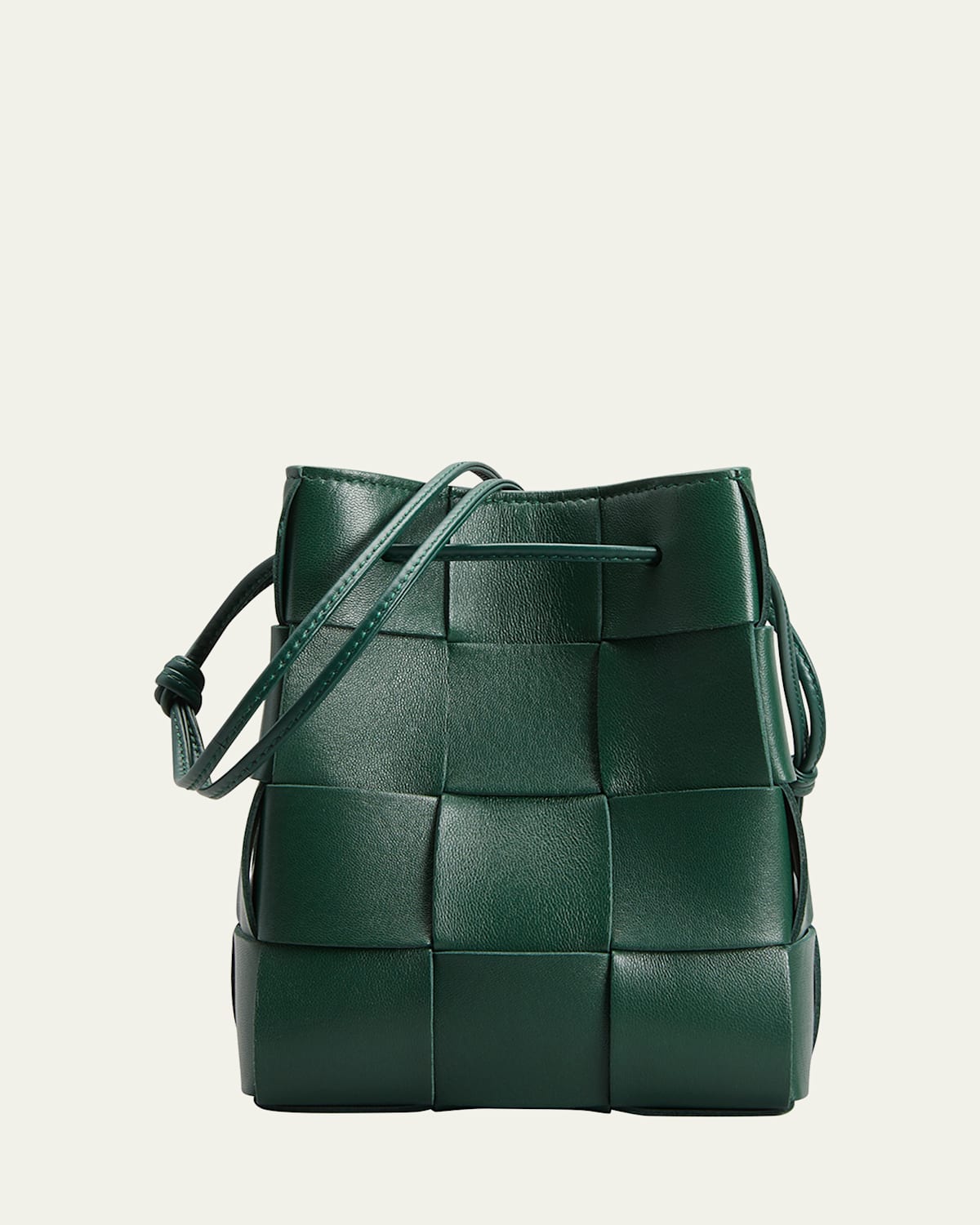 Bottega Veneta Cassette Intrecciato Leather Bucket Bag In Raintree