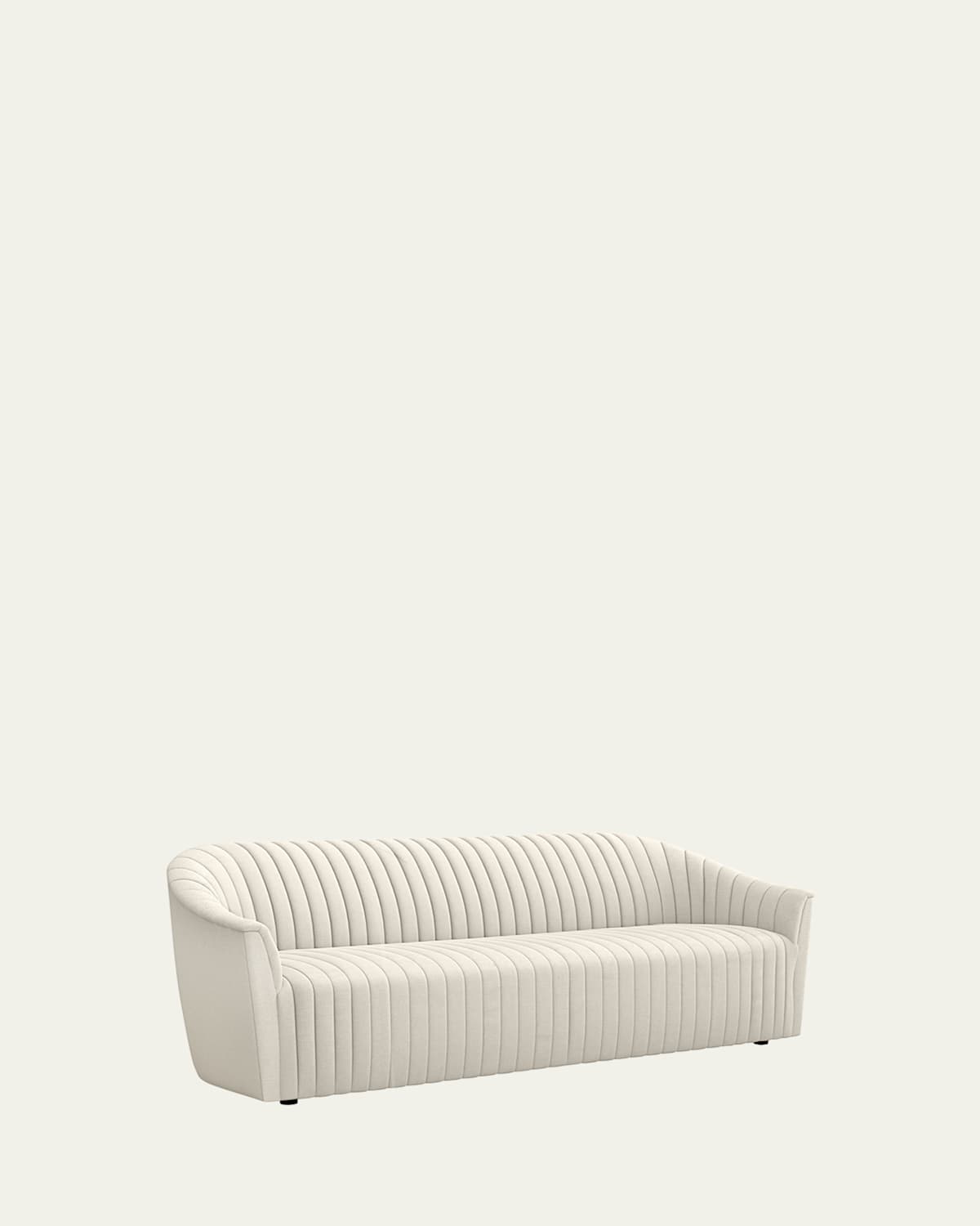 Interlude Home Channel Sofa, 90" In Pearl