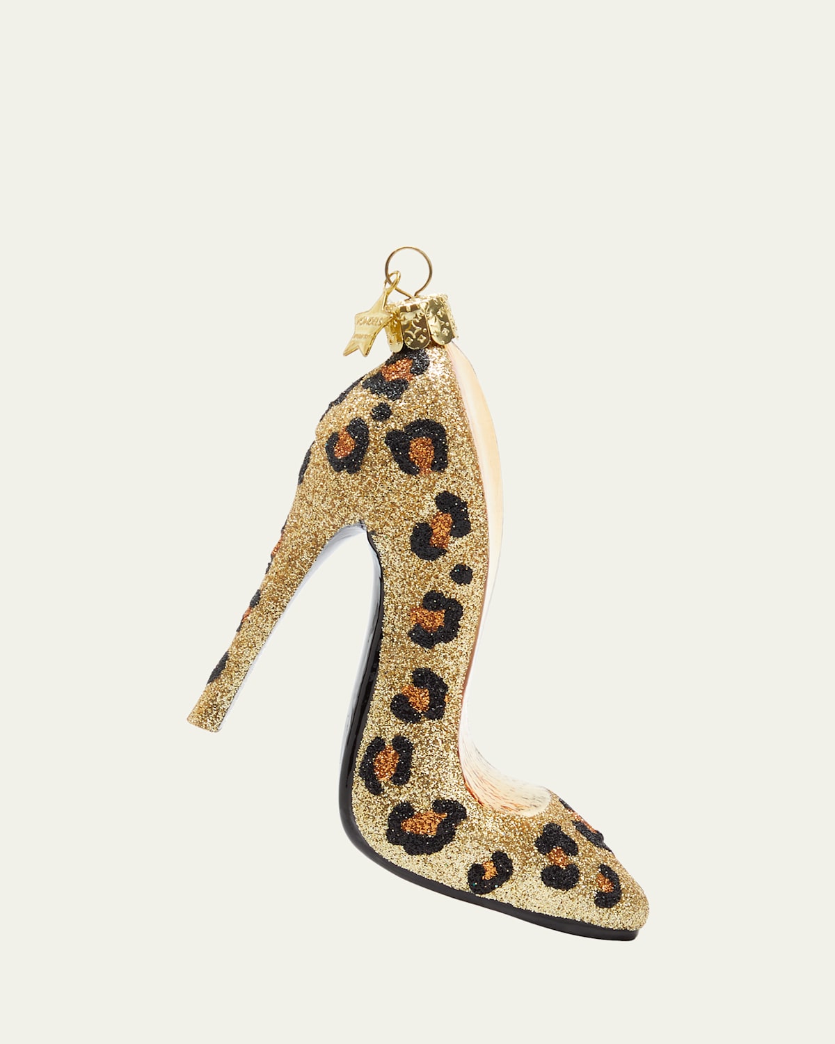 Vondels Leopard Shoe Christmas Ornament In Multi