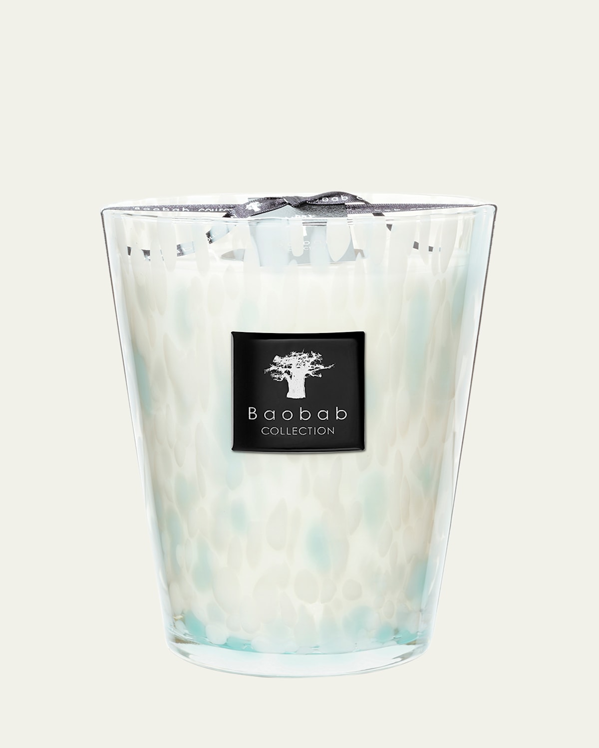Baobab Collection Max 24 Sapphire Pearls Scented Candle In Blue/wht