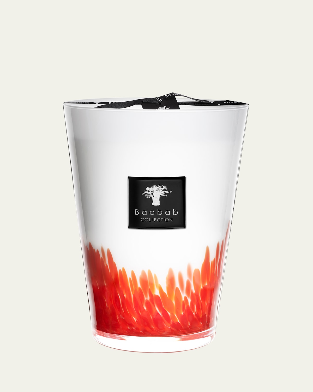 Baobab Collection Max 35 Feathers Maasai Scented Candle In Red/wht