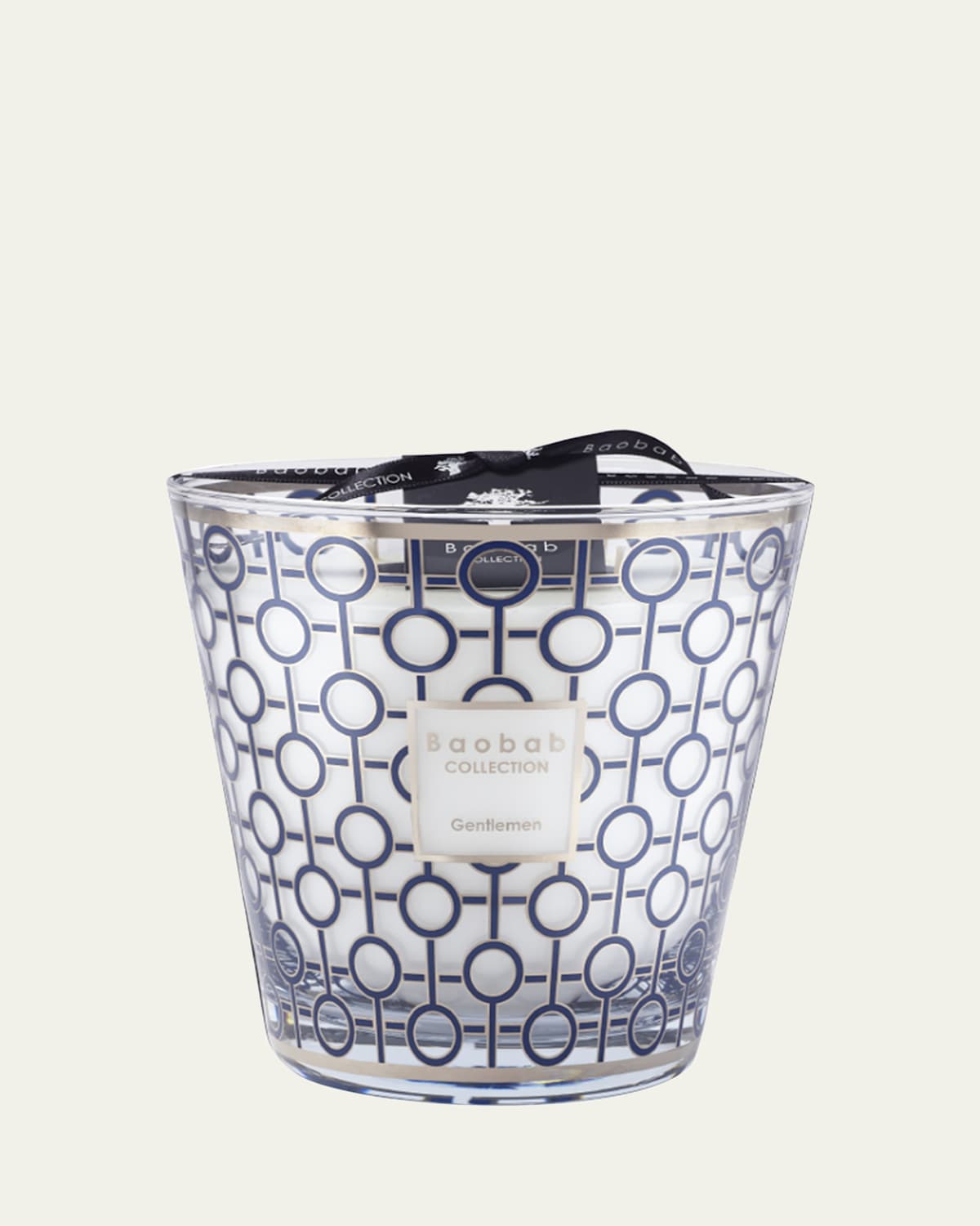 Baobab Collection Max 16 Gentlemen Scented Candle In Blue/silver