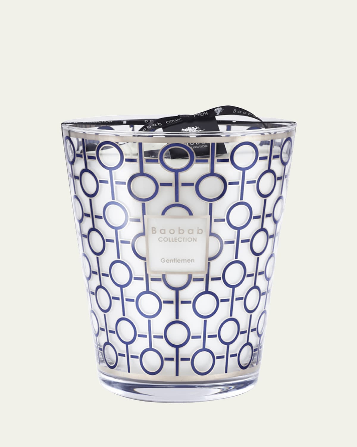 Baobab Collection Max 24 Gentlemen Scented Candle In Blue/silver