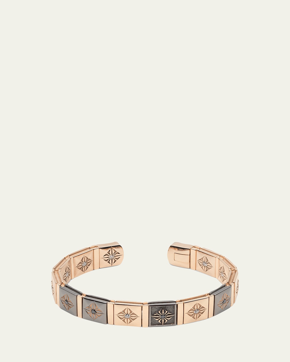 Men's 18k Rose Gold & Diamond Cuff Bracelet
