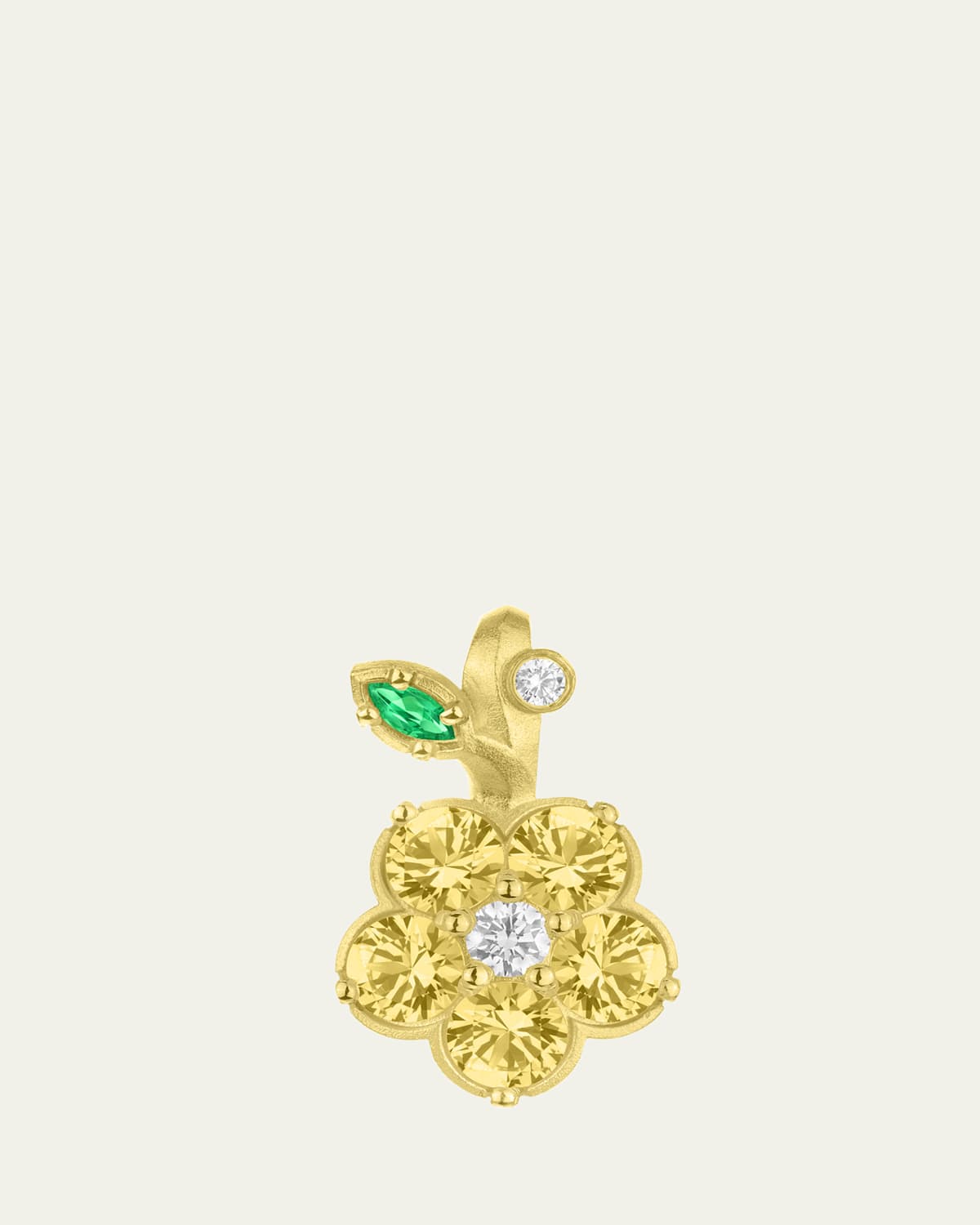 Wild Child Charm with Diamonds, Yellow Sapphires and Tsavorite