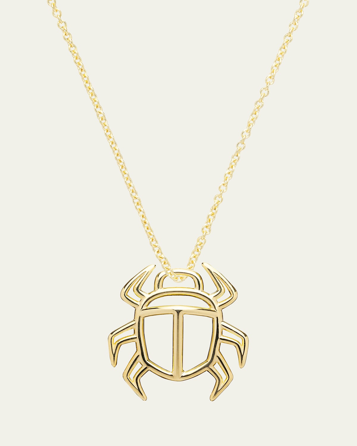 Aliita Beetle Necklace in 9k Gold