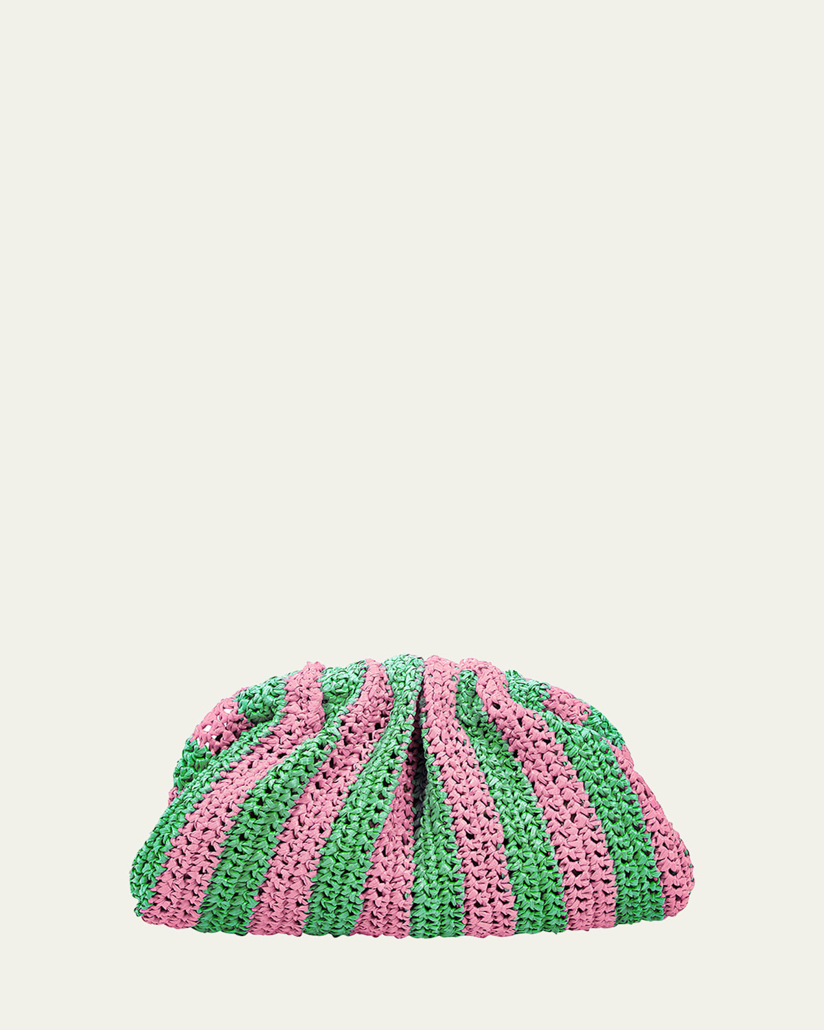 Game Striped Crochet Clutch Bag