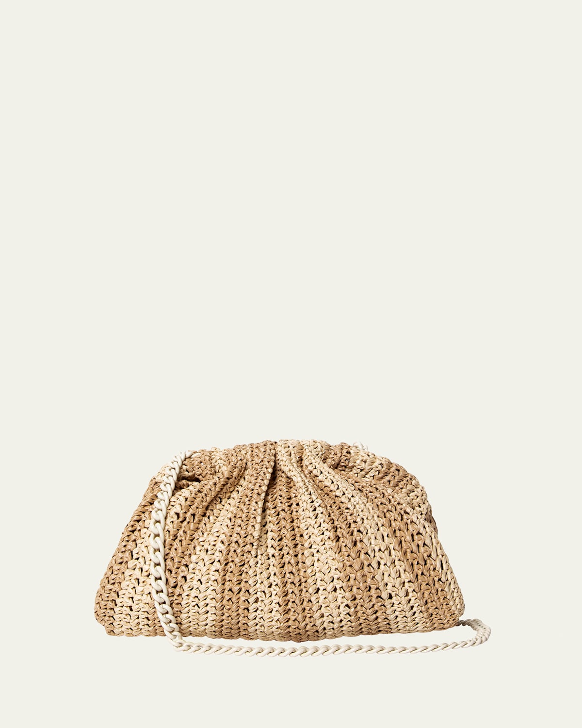 Game Striped Crochet Clutch Bag