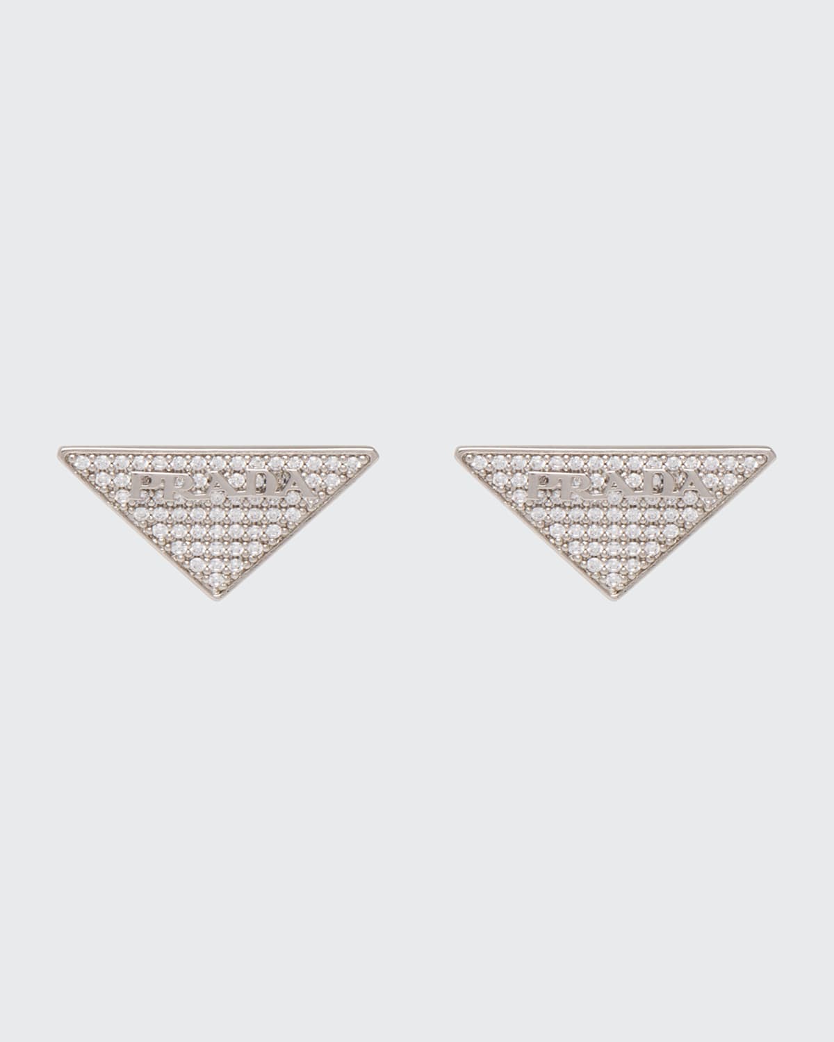 Crystal Logo Symbole Stud Earrings