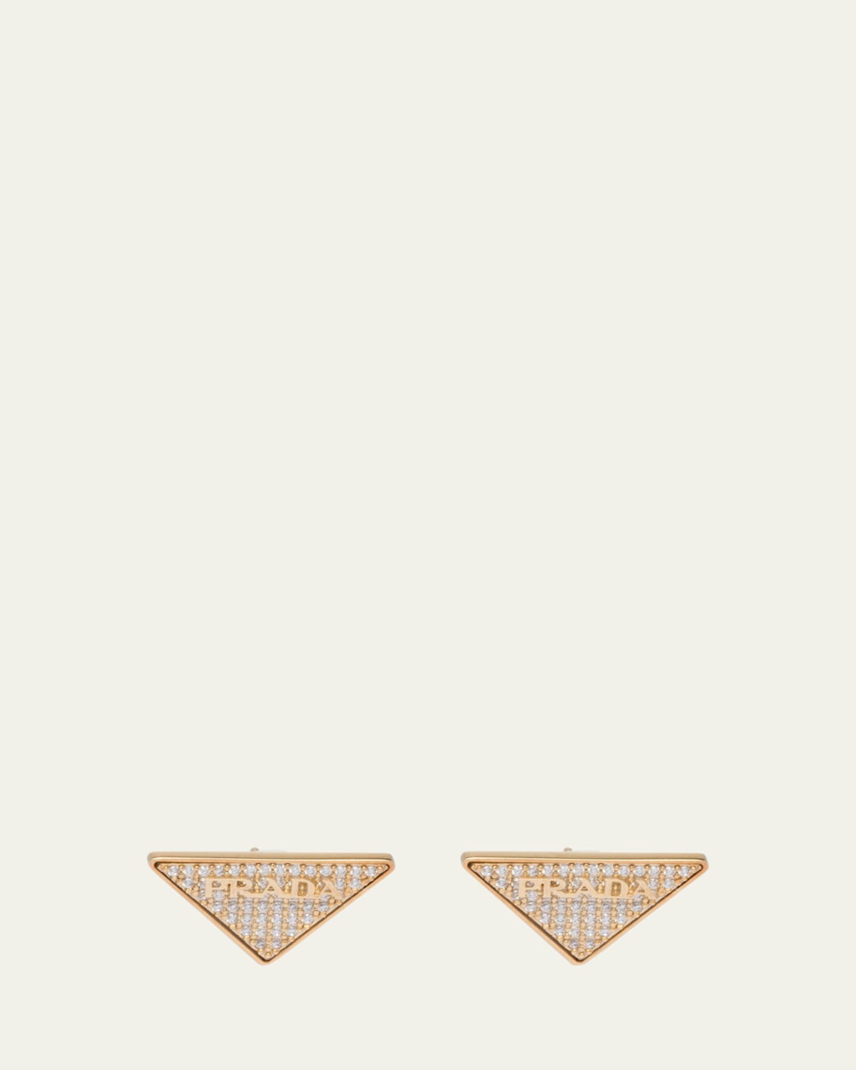 Crystal Logo Symbole Stud Earrings