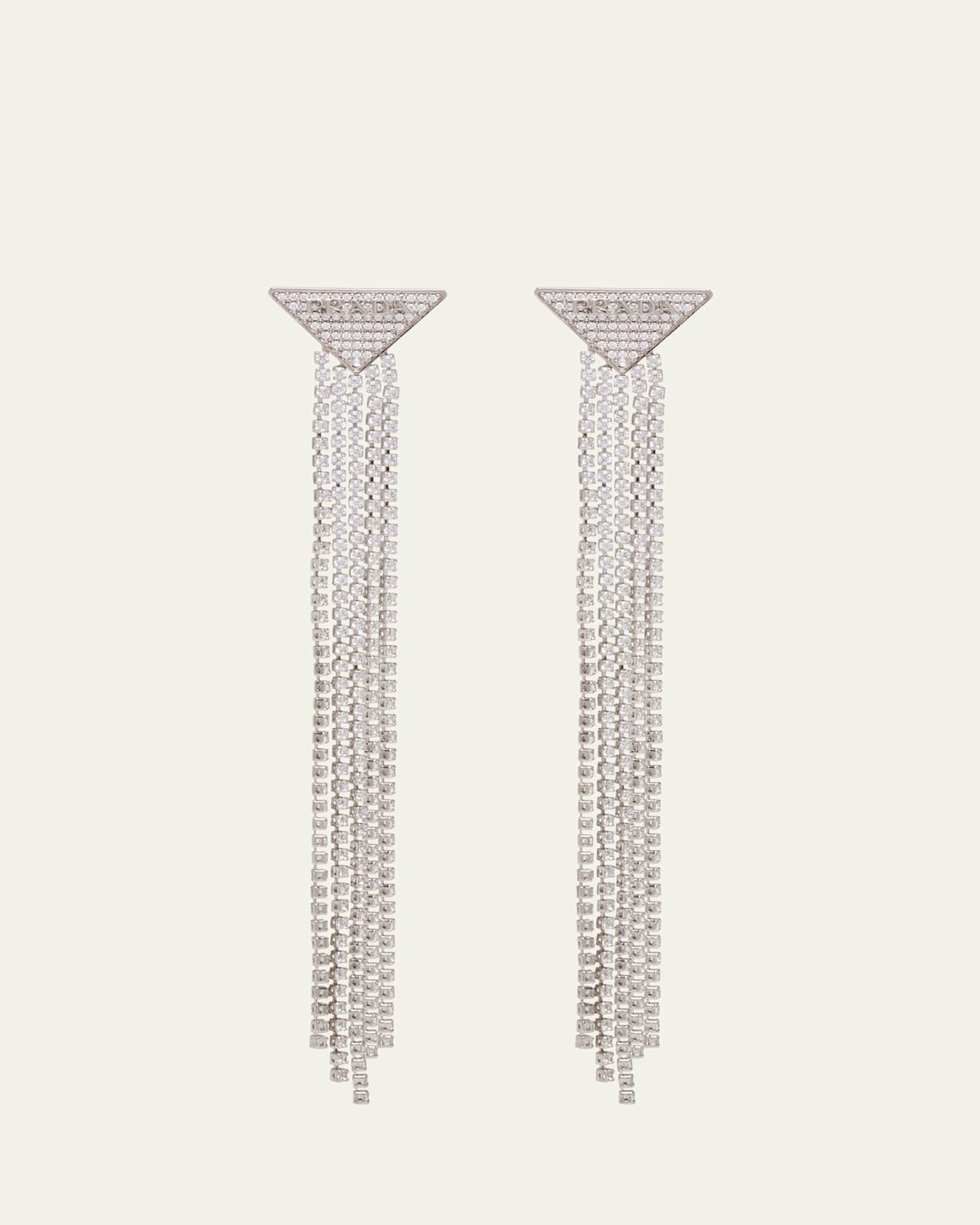 Crystal Logo Symbole Chandelier Earrings