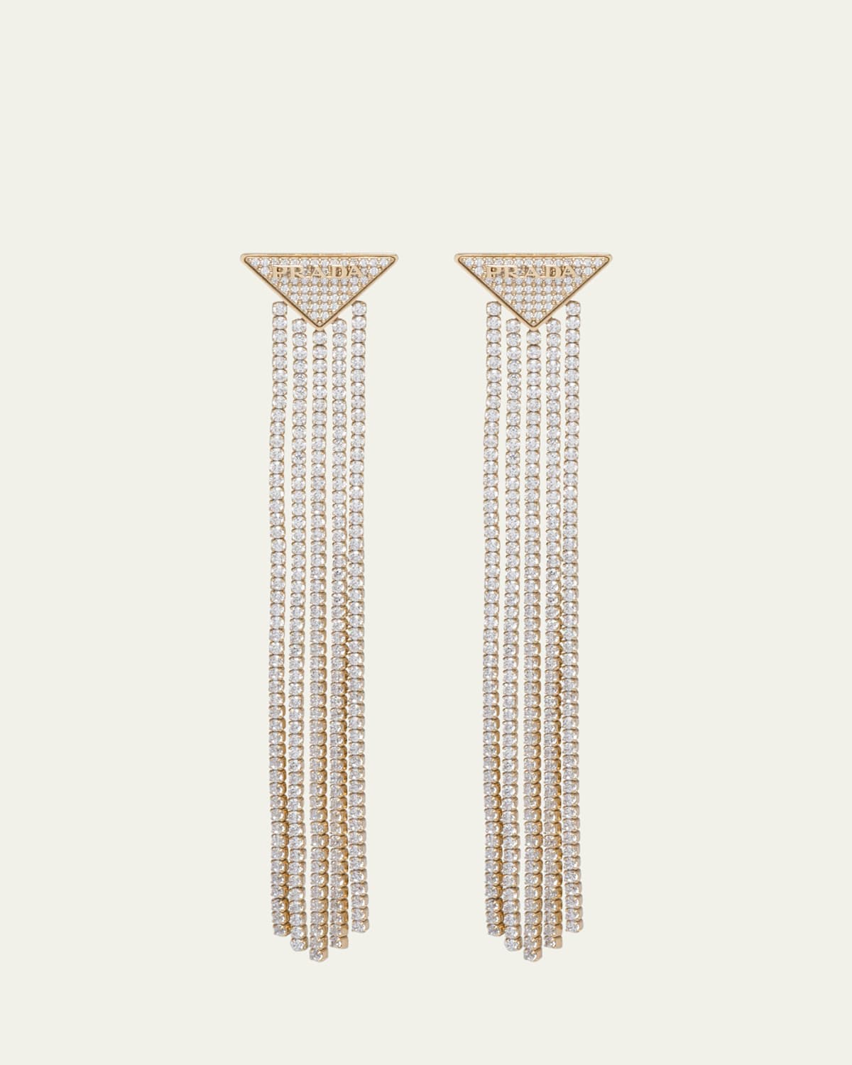 Crystal Logo Symbole Chandelier Earrings