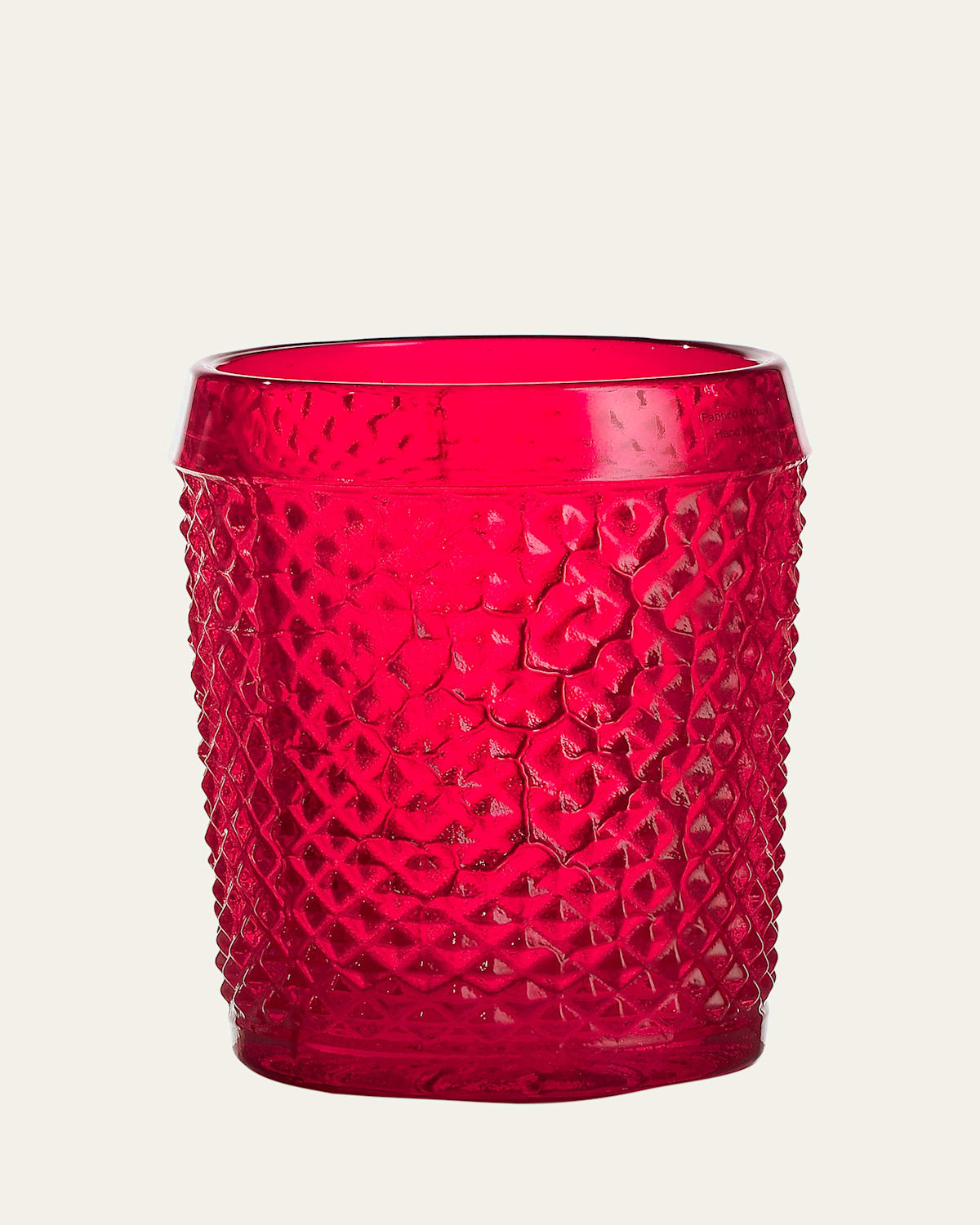Vista Alegre Bicos Red Lowball Glass