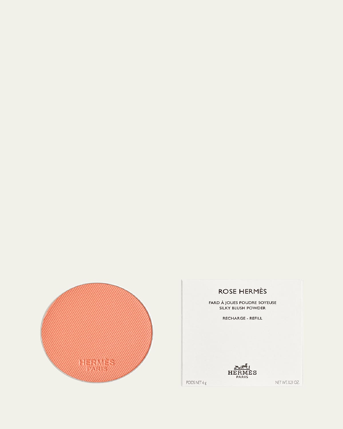 Hermes Rose  Silky Blush Powder Refill