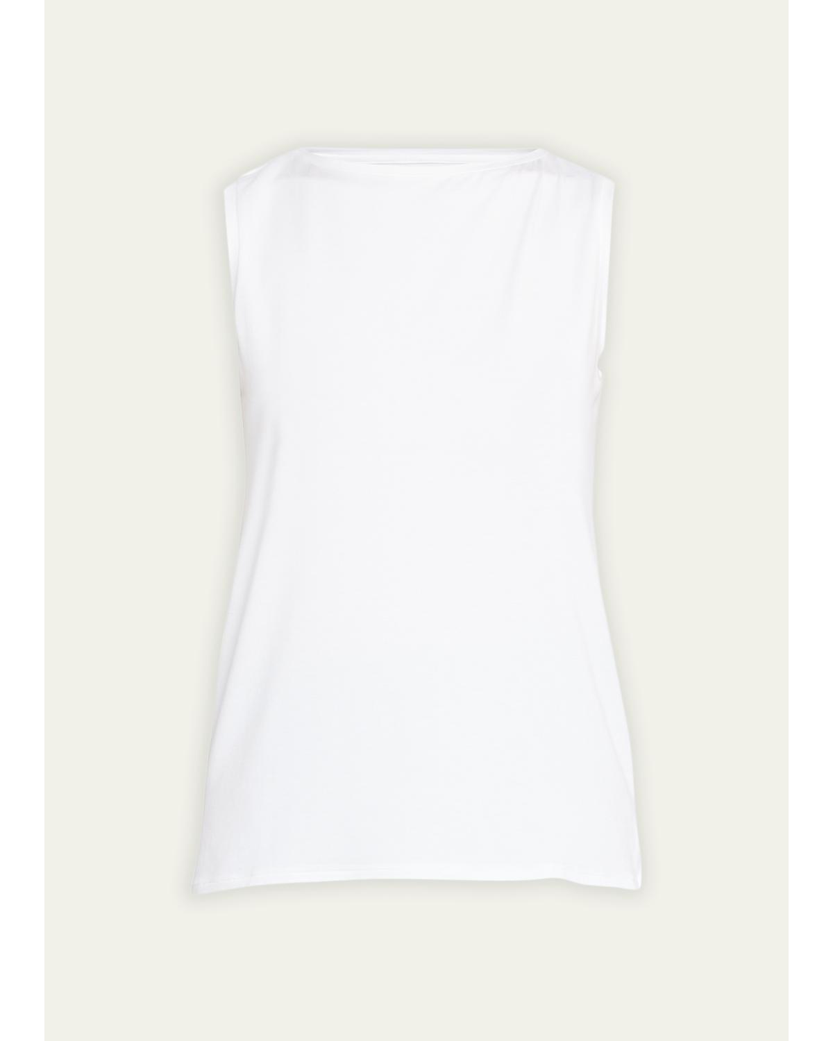 Soft Touch Semi-Relaxed Boat-Neck Tank