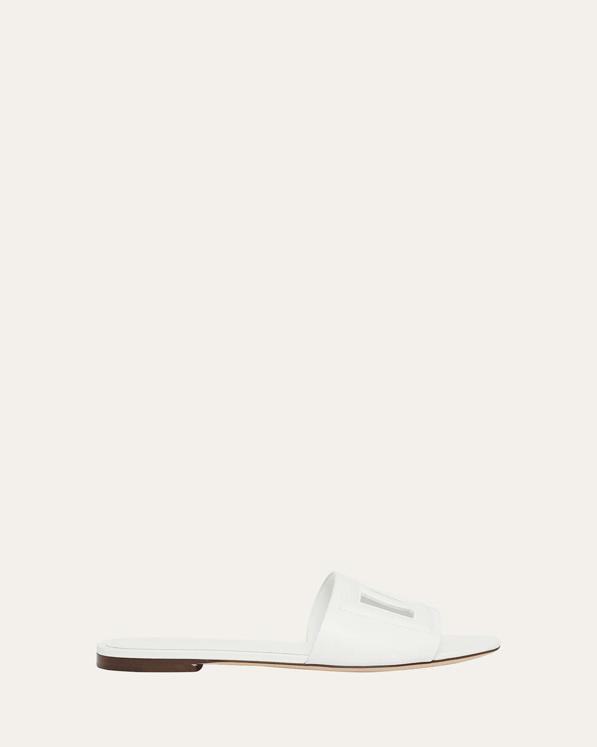 Dolce & Gabbana Leather Dg Millennials Slides