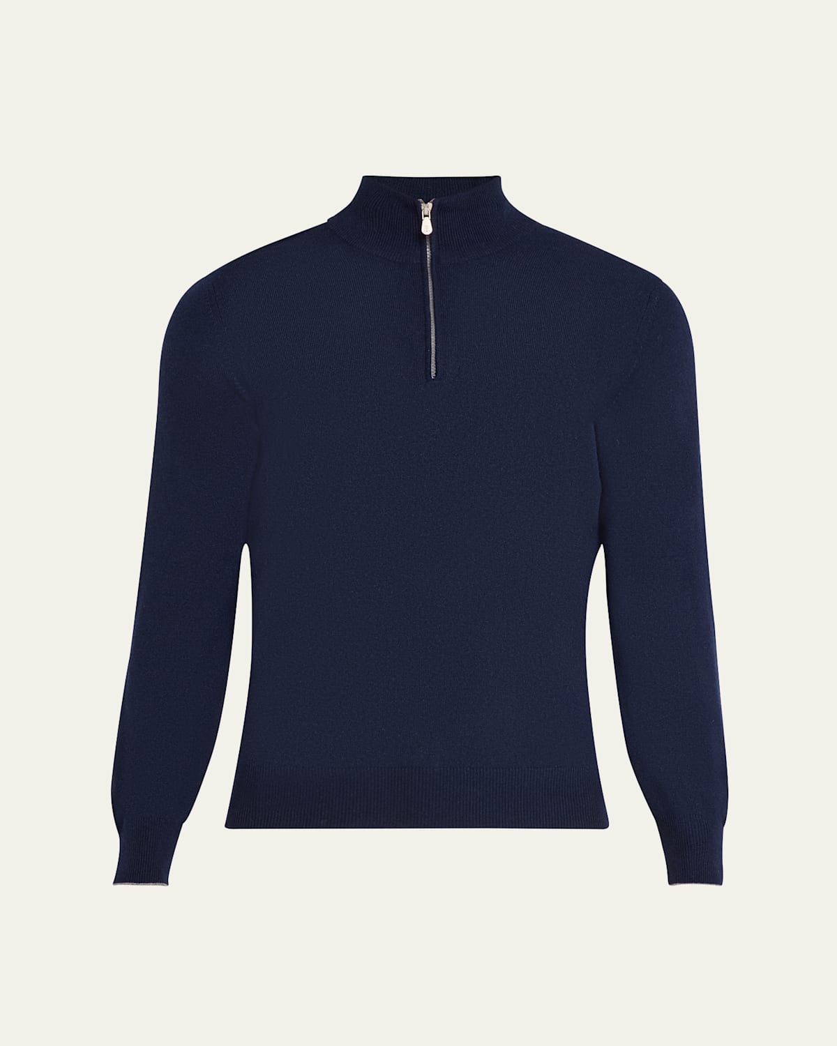 Brunello Cucinelli Long-sleeve Cashmere Jumper In Navy