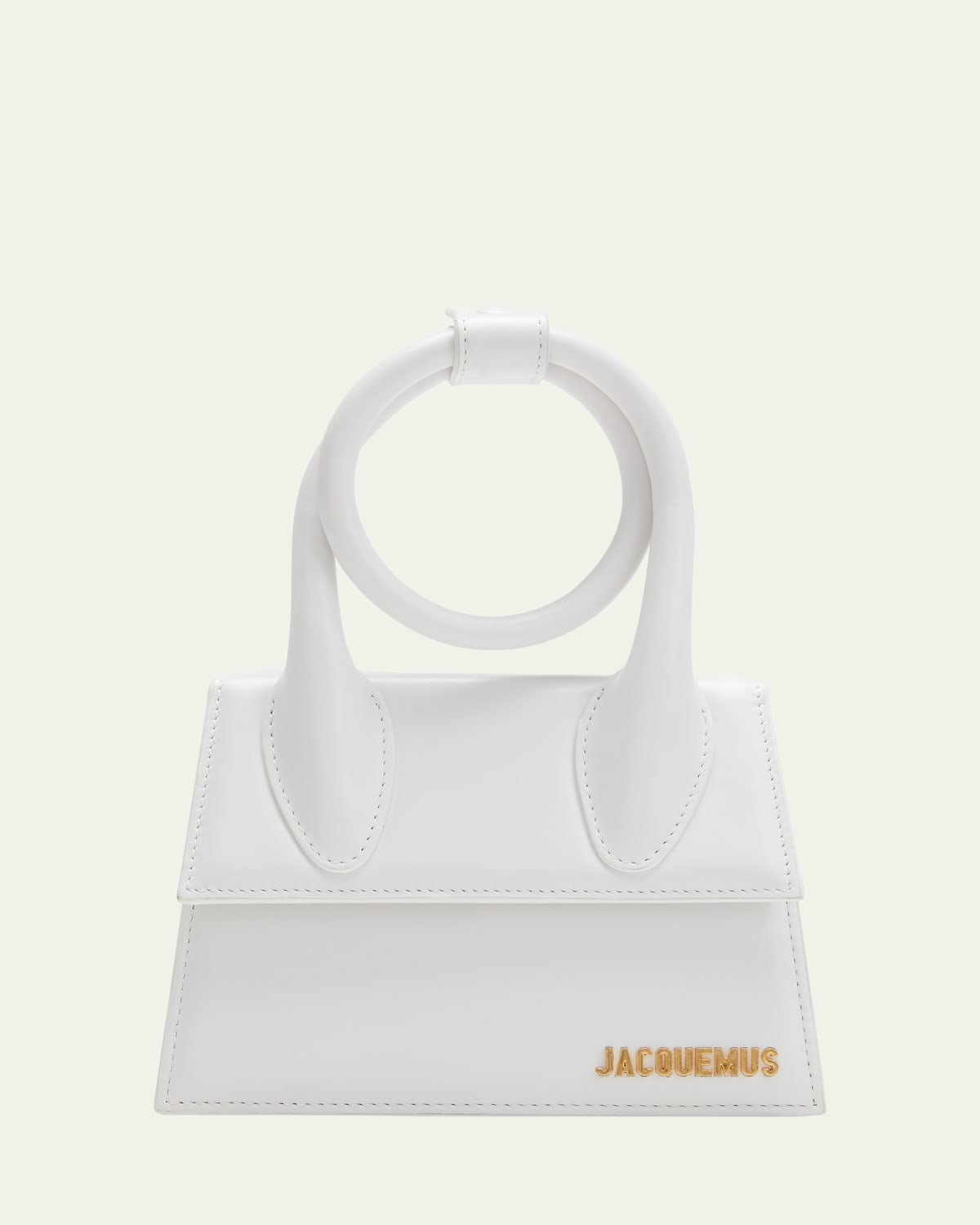 Jacquemus White Le Chiquito Noeud Crossbody Bag In White