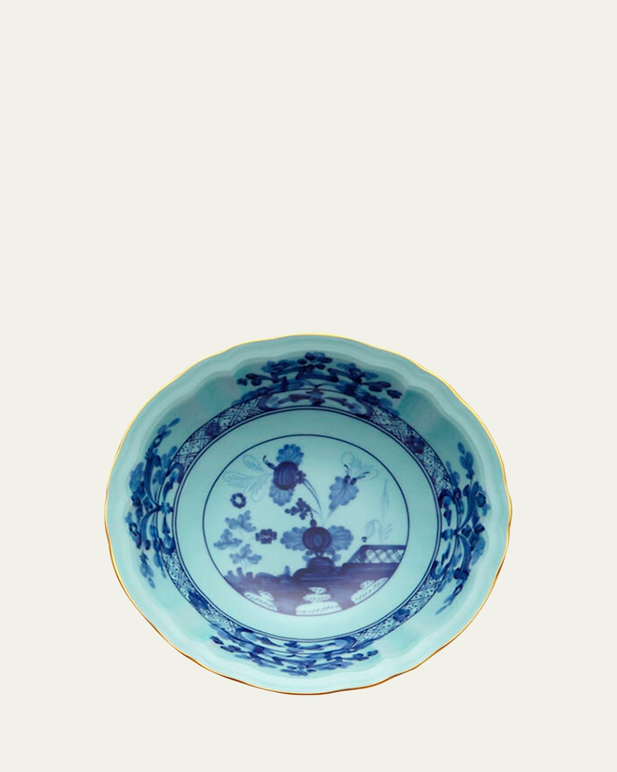 Ginori 1735 Oriente Italiano Fruit Bowl In Blue