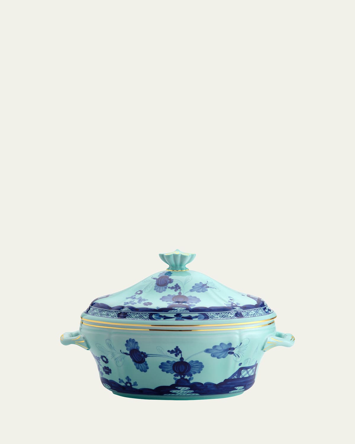 Ginori Antico Doccia Oval Tureen With Cover