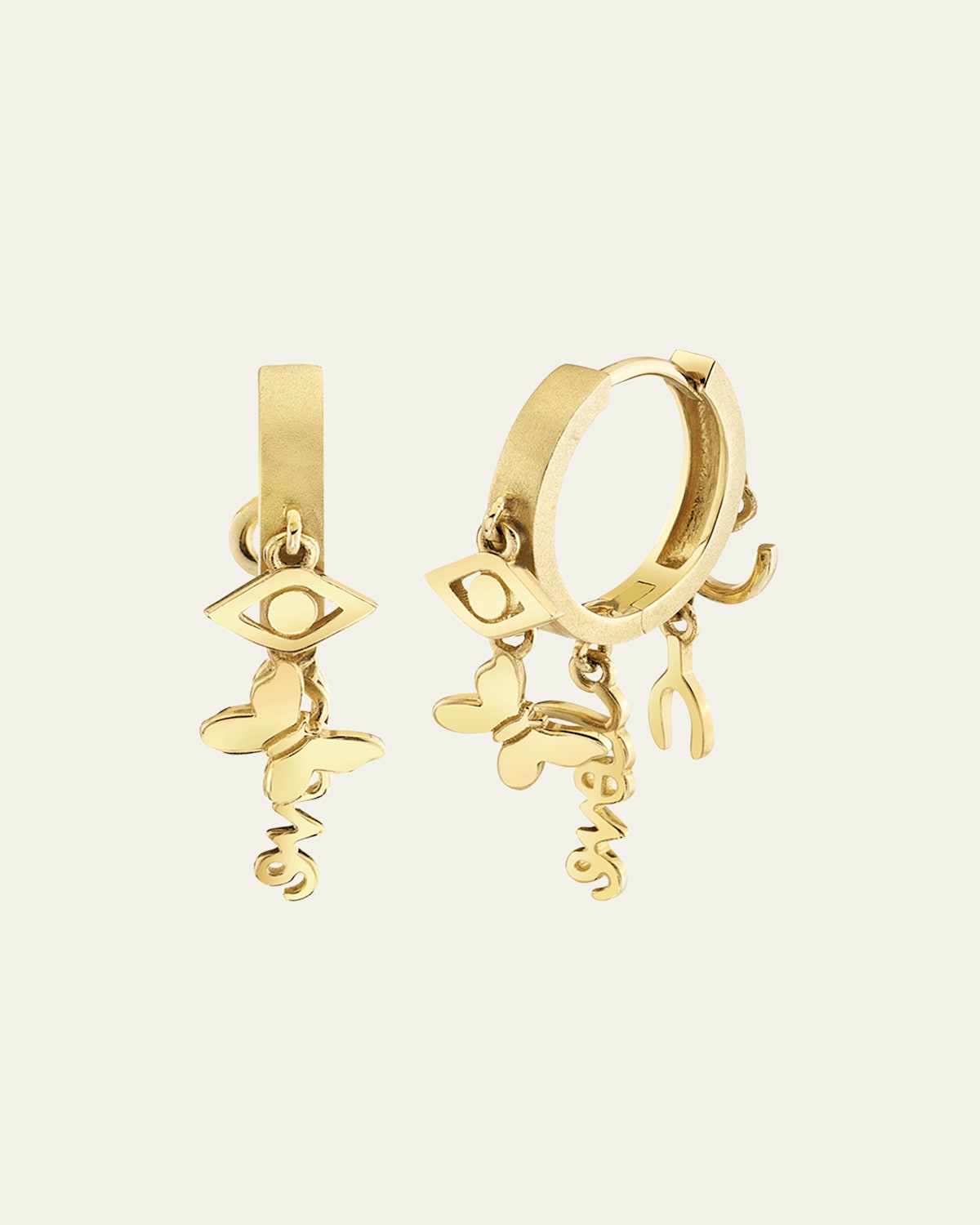 Sydney Evan 14k Yellow Gold Icons Anniversary Huggie Hoop Earrings