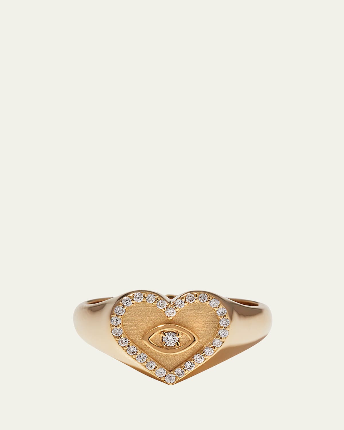 Sydney Evan Heart Marquis Eye Signet Ring