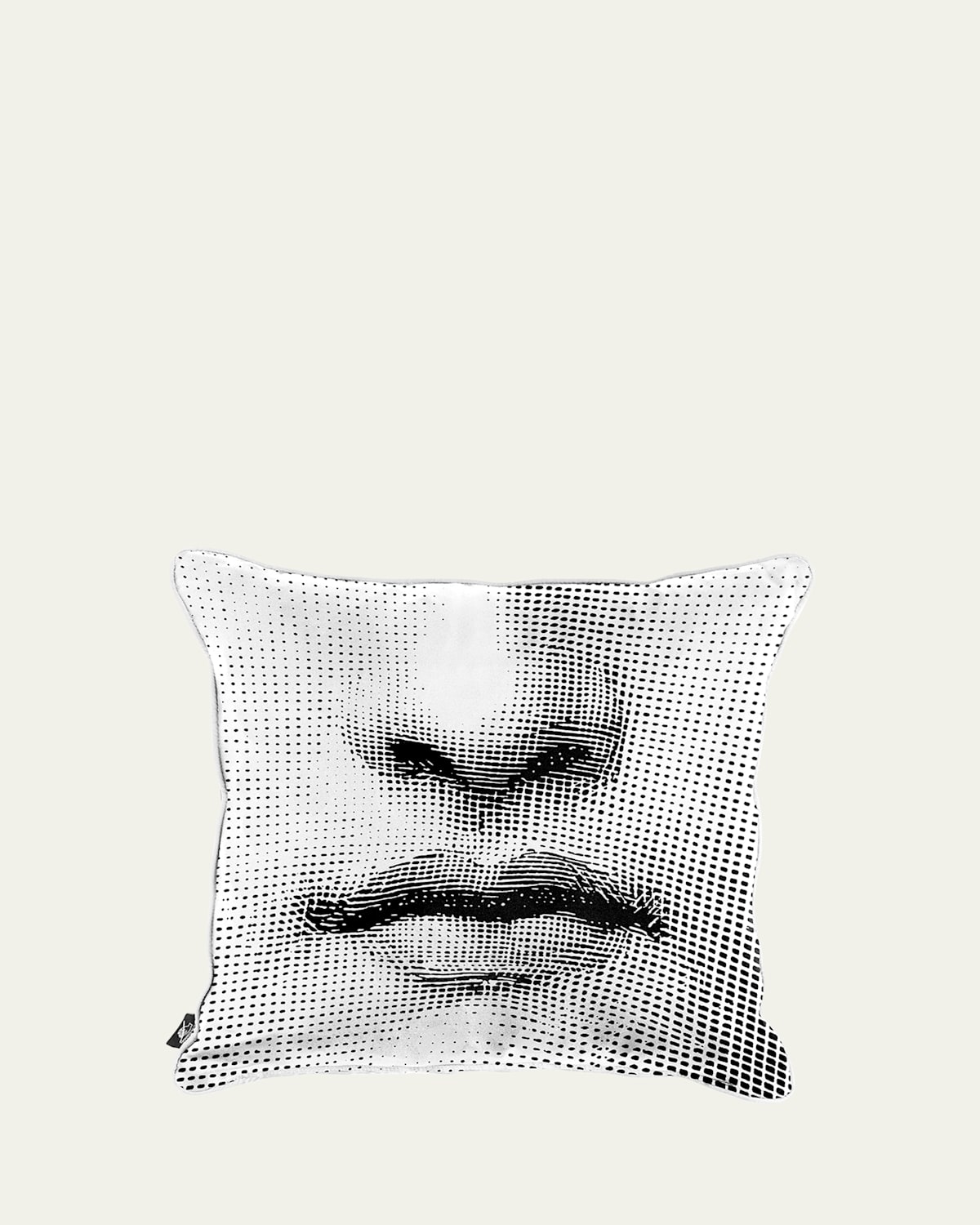Fornasetti Tema E Variazioni Decorative Pillow In White/black