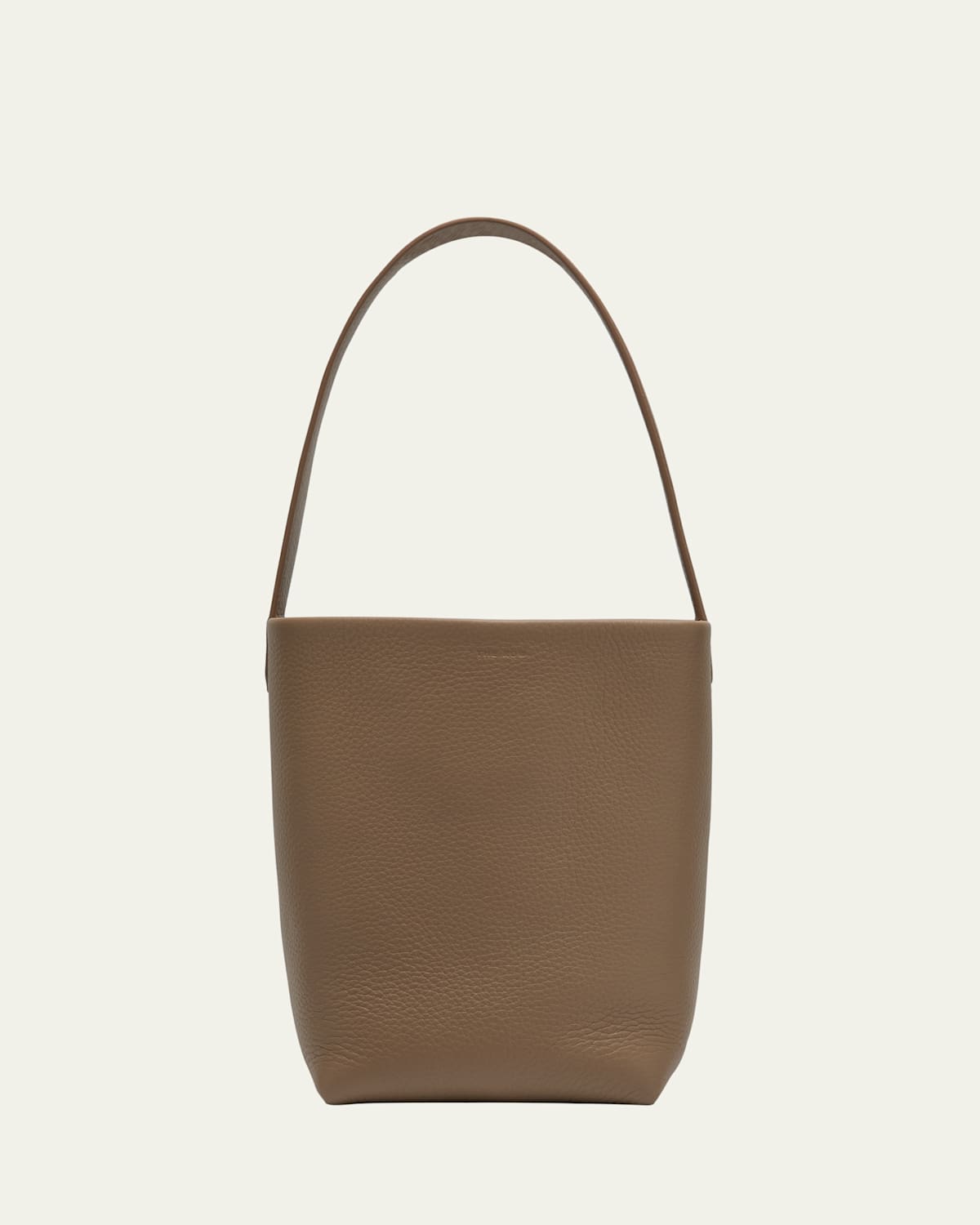 The Row N/s Park Tote Small In Lux Grained Calfksin In Dark Taupe