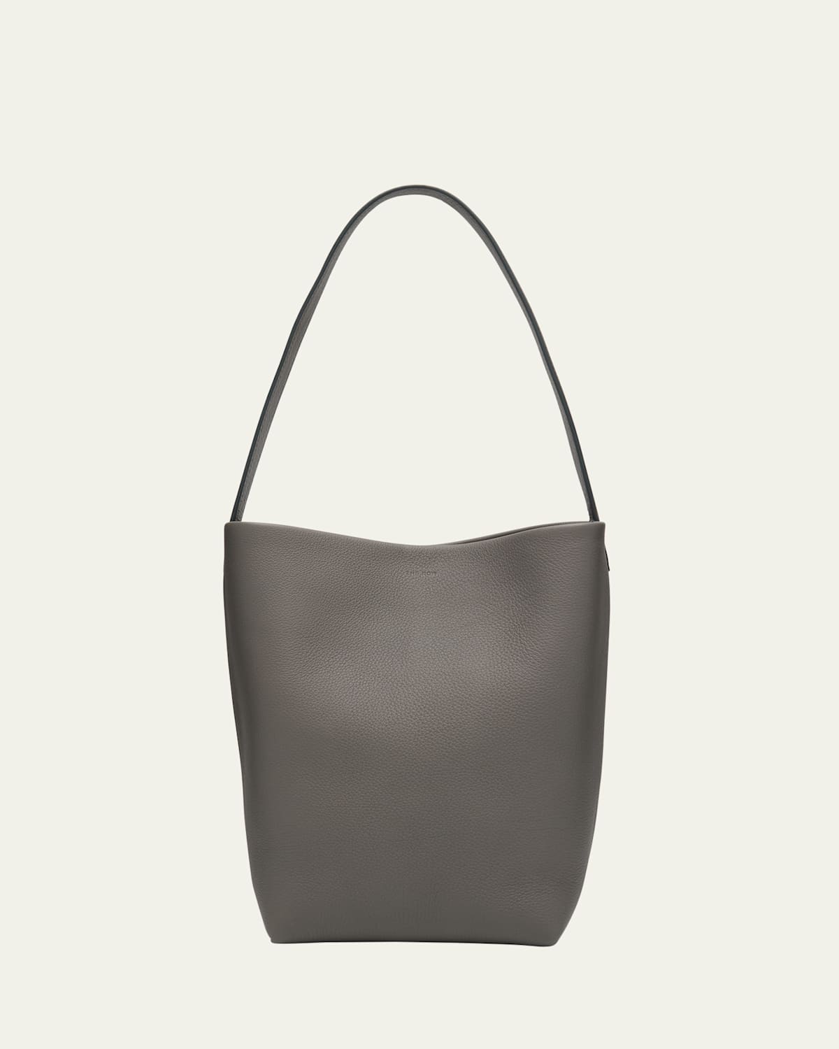 The Row N/s Park Tote Medium In Lux Grained Calfksin In Tiy Timouse Grey